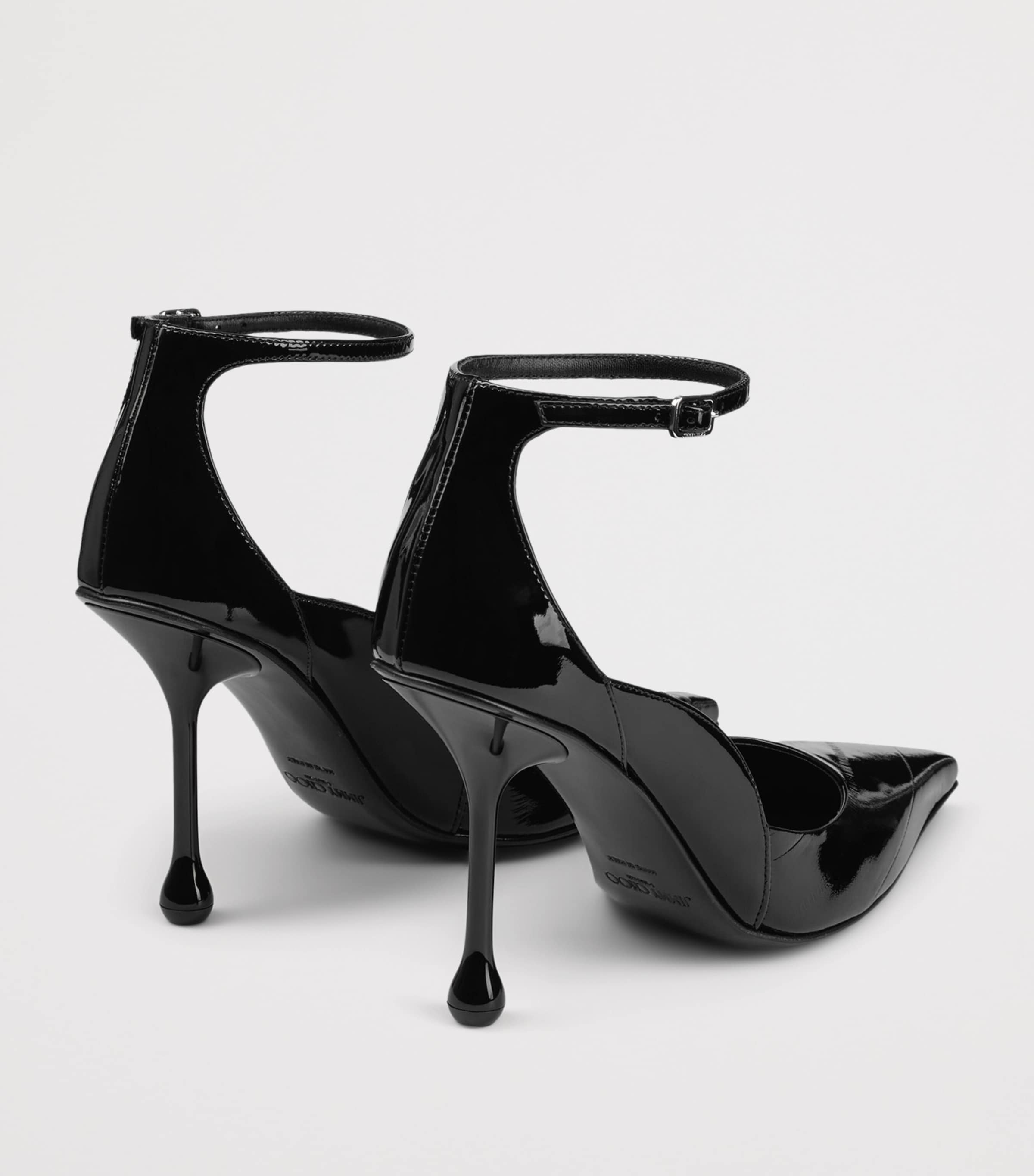 Jimmy Choo Quinci 95 Patent Leather Pumps Black Image 3