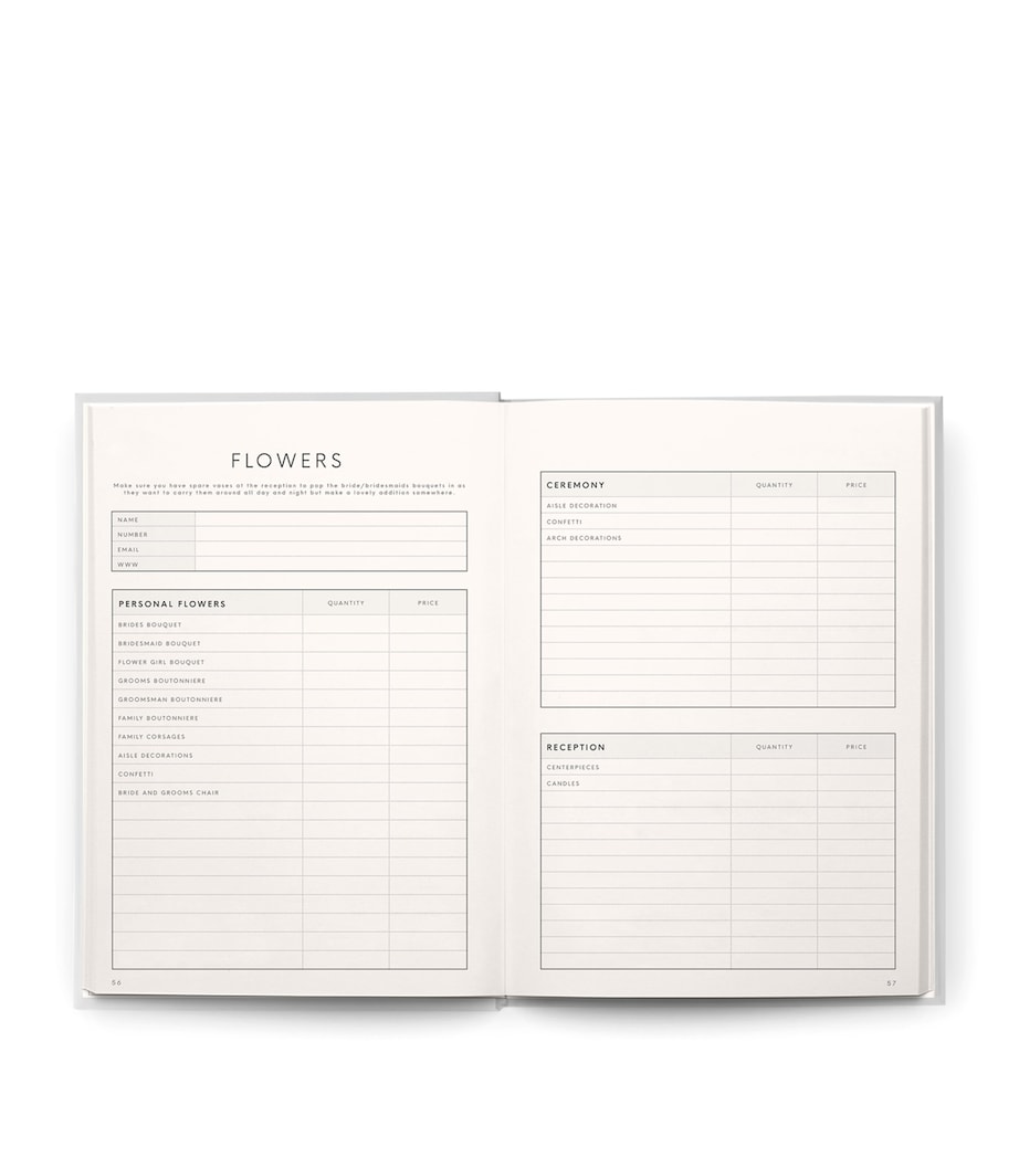 Faux Leather Wedding Planner GREY Image 10