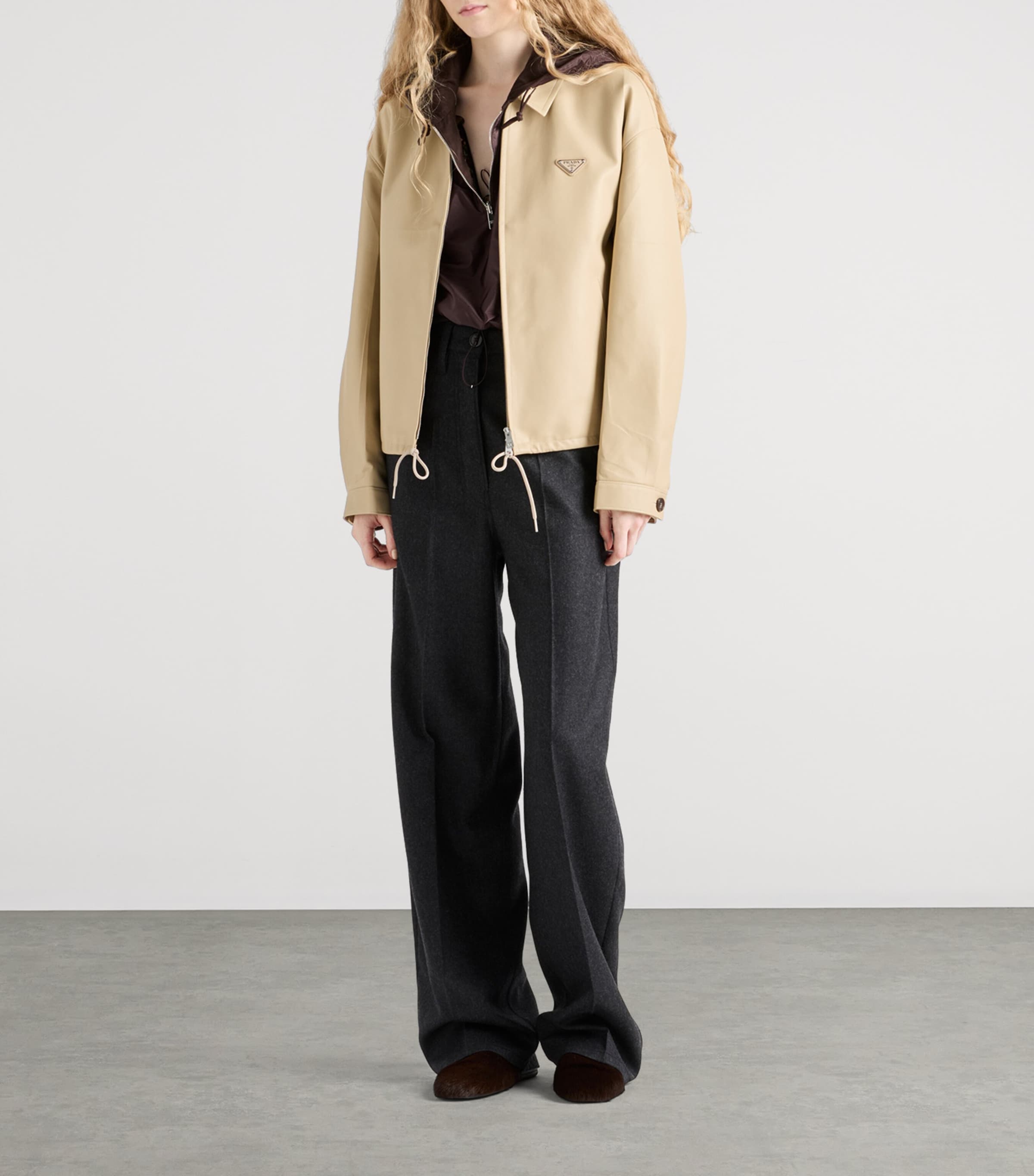 Zipped Leather Jacket F0036 Image 2