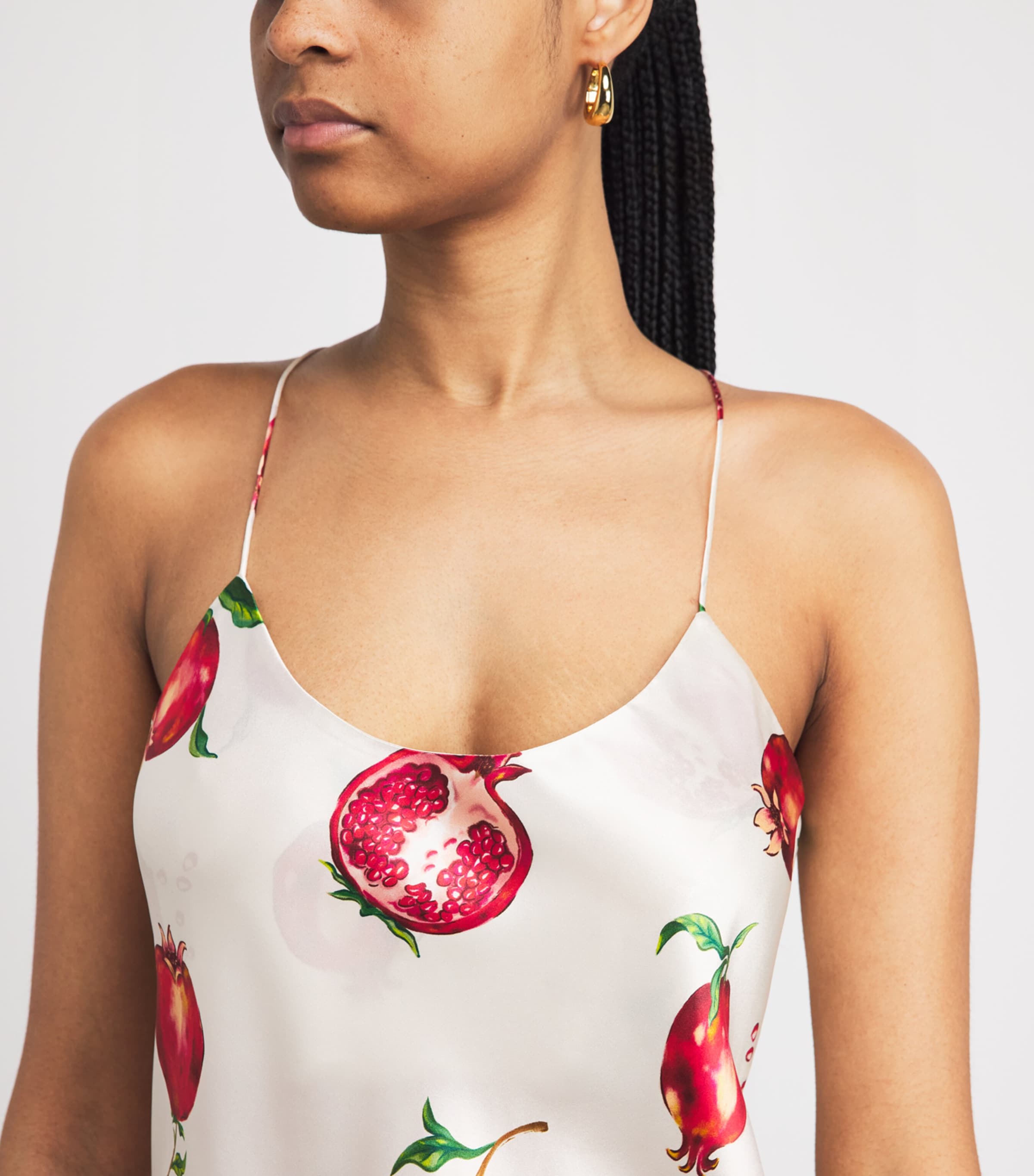 Olivia von Halle Womens Silk Pomegranate Bella Pyjama Set Allegra Image 5