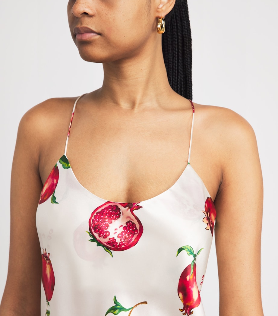 Olivia von Halle Womens Silk Pomegranate Bella Pyjama Set Allegra Image 5