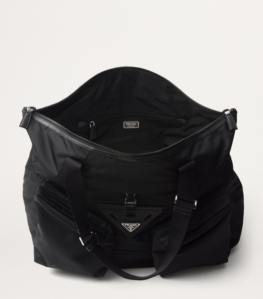 Leather and Renylon Travel Tote Bag F0002 Image 5