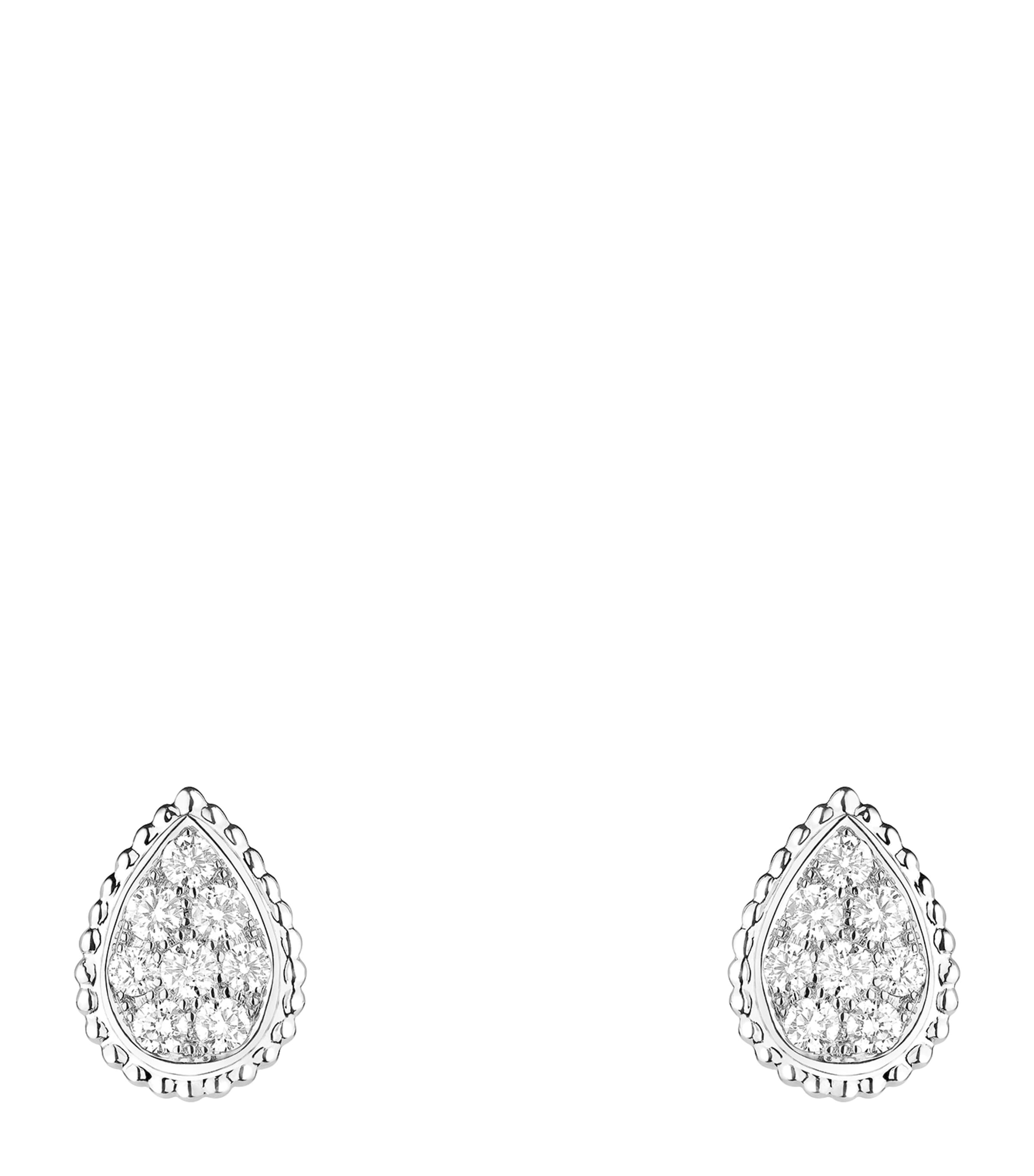 Boucheron White Gold Serpent Boheme Earrings