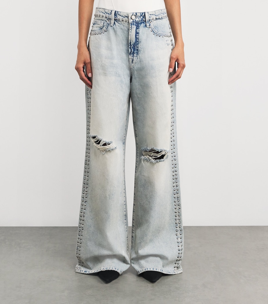 Good Ease Studded Jeans 784INDIGO Image 3