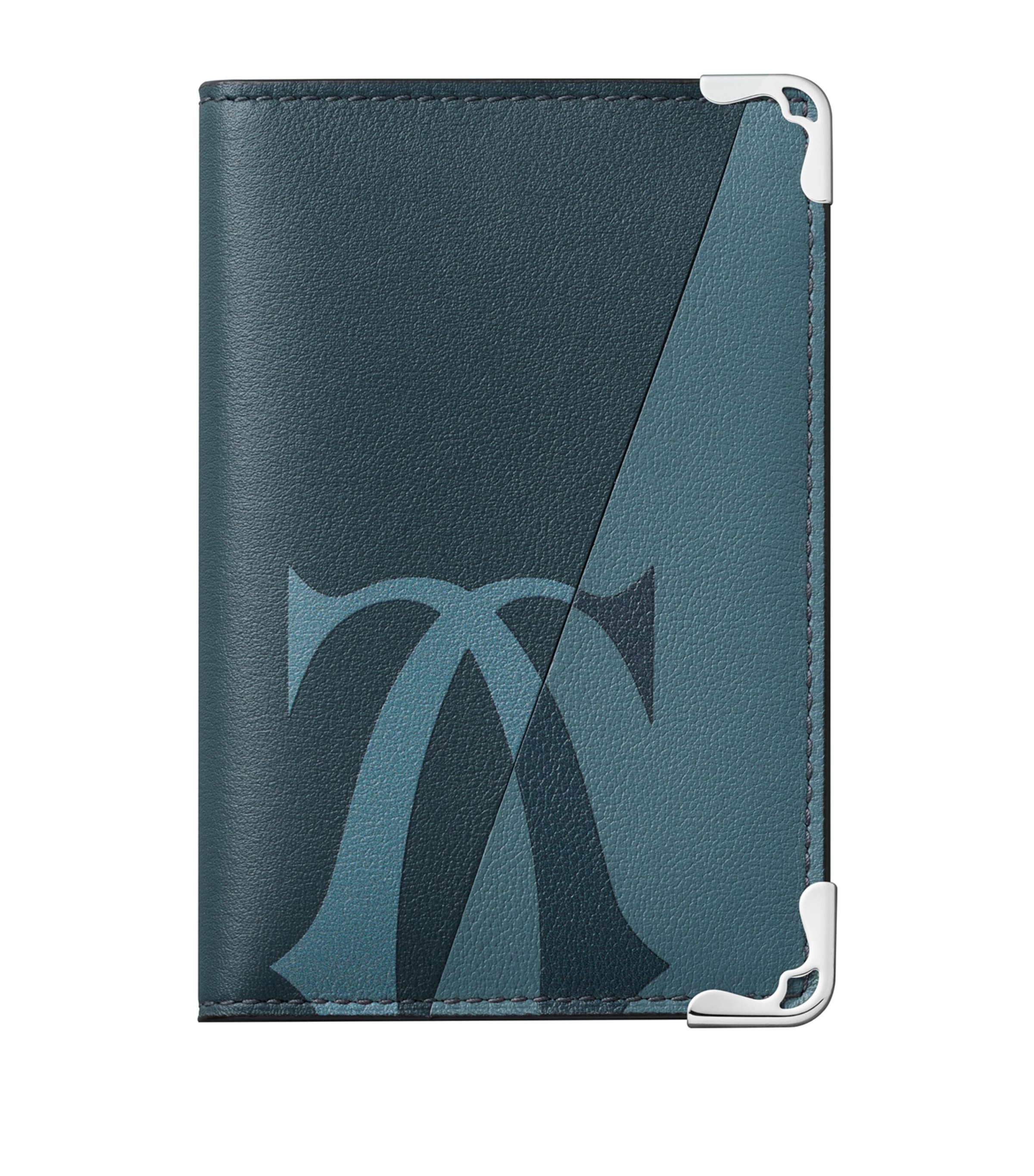 Cartier Leather Must de Cartier XL Logo Bifold Card Holder Grey Image 1