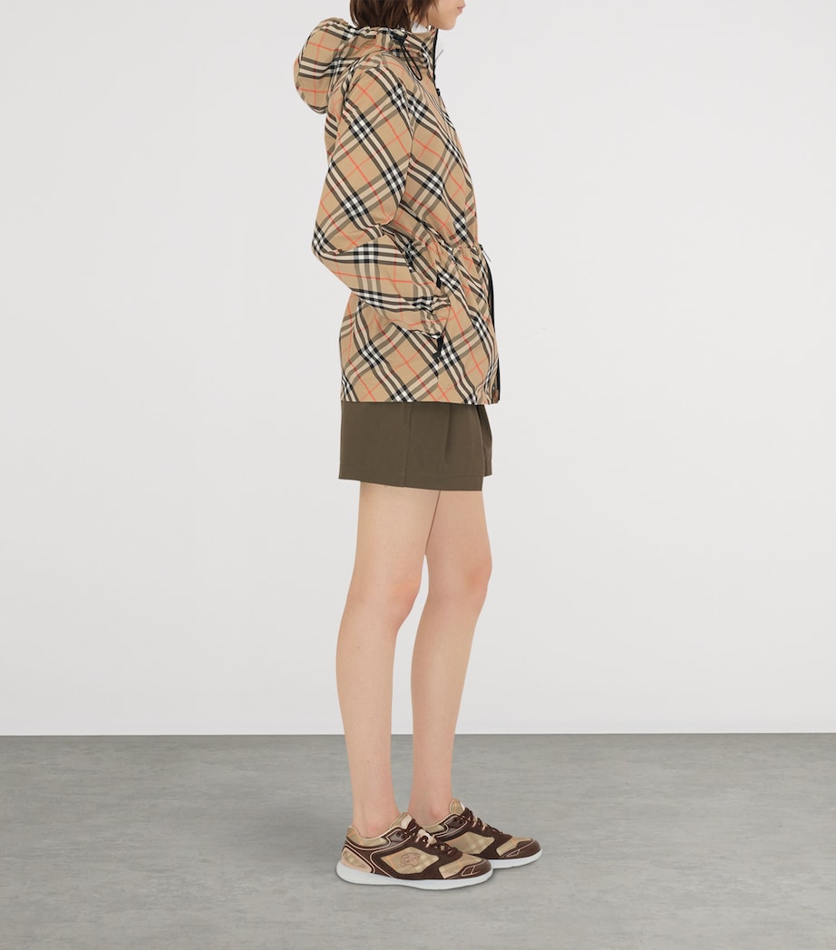 Technical Check Hooded Jacket SAND IP CHECK Image 5