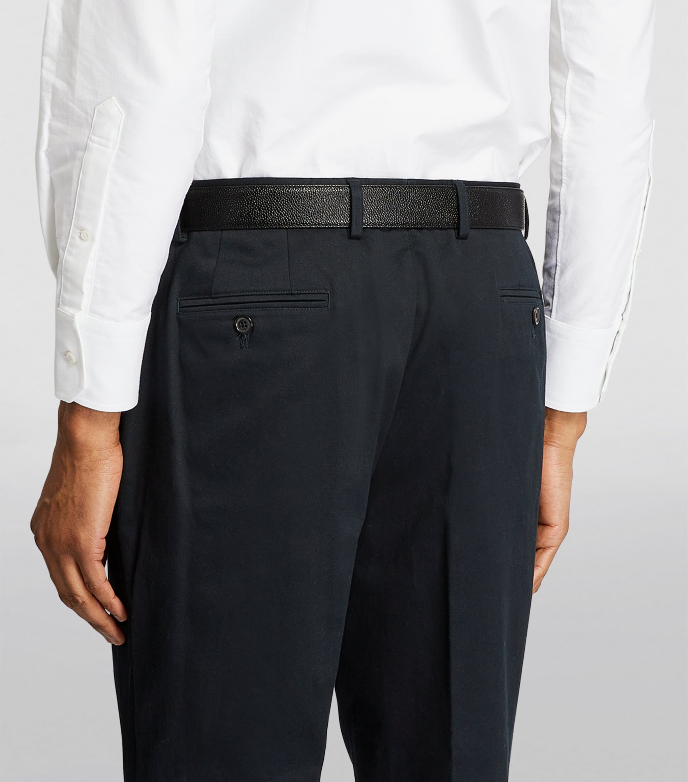 Thom Browne Leather Tricolour Belt Black Image 2