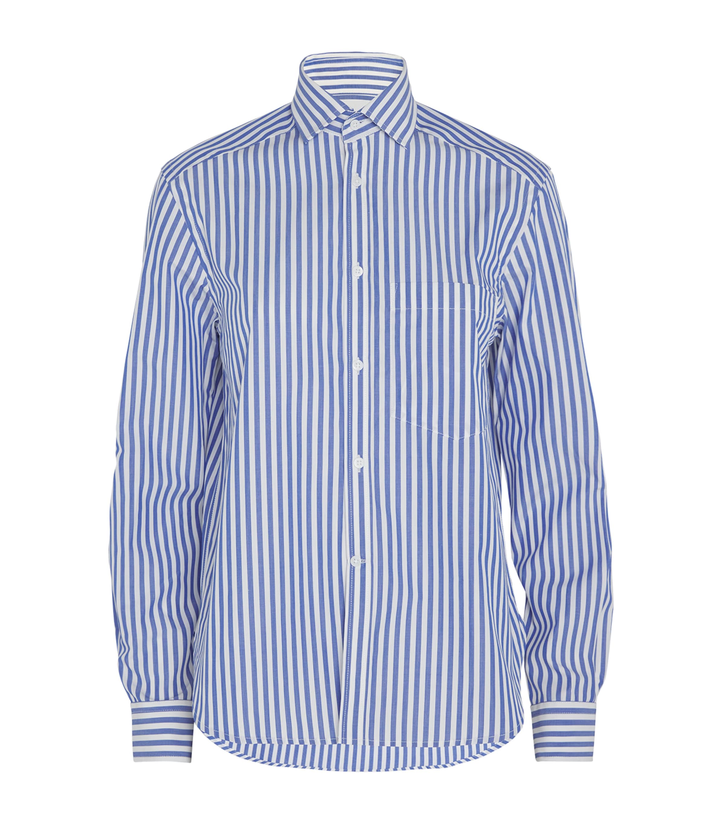 Shop With Nothing Underneath Poplin The Classic Shirt In Blue