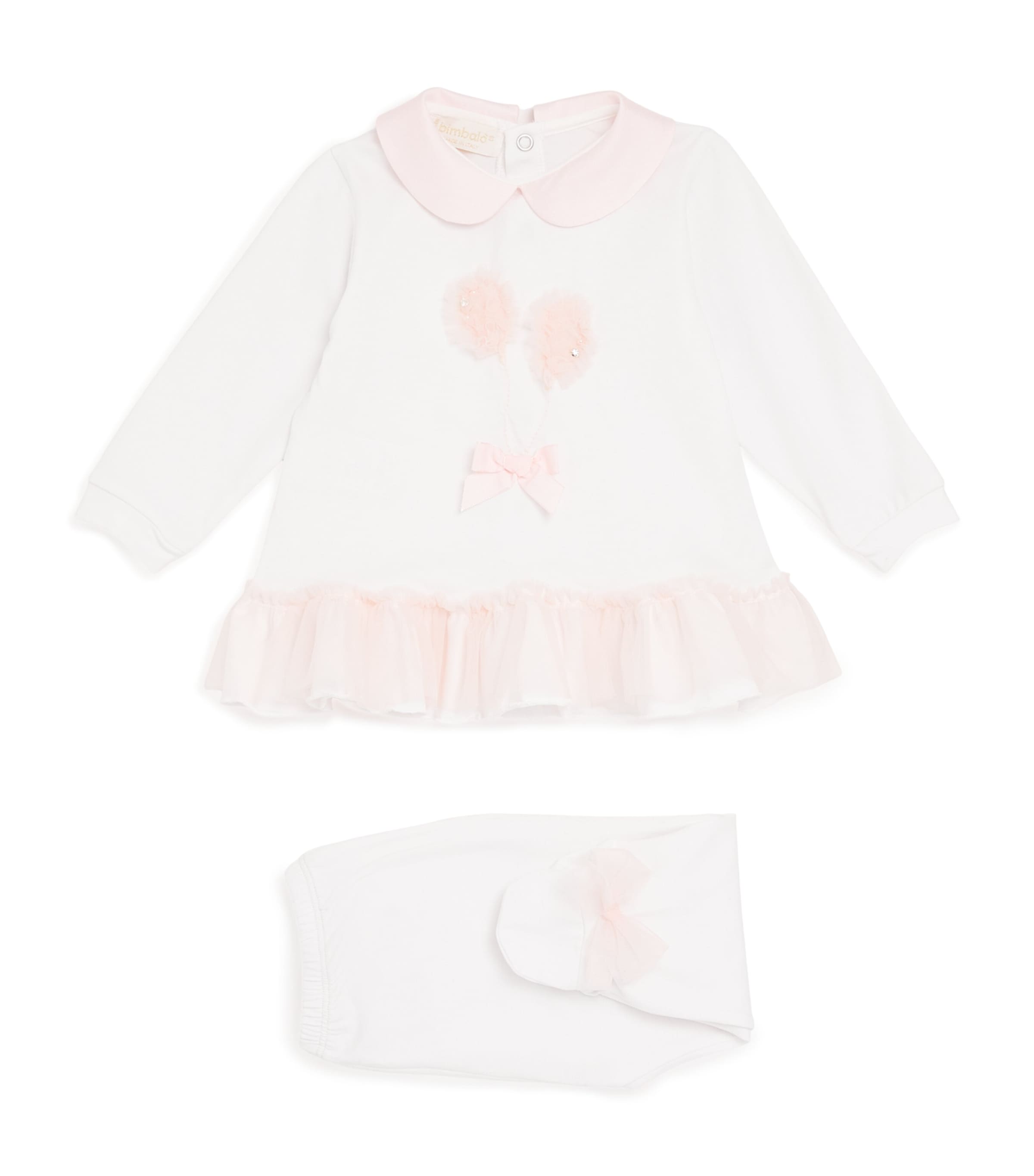 Shop Bimbalò Stretch-cotton Top And Leggings Set In White