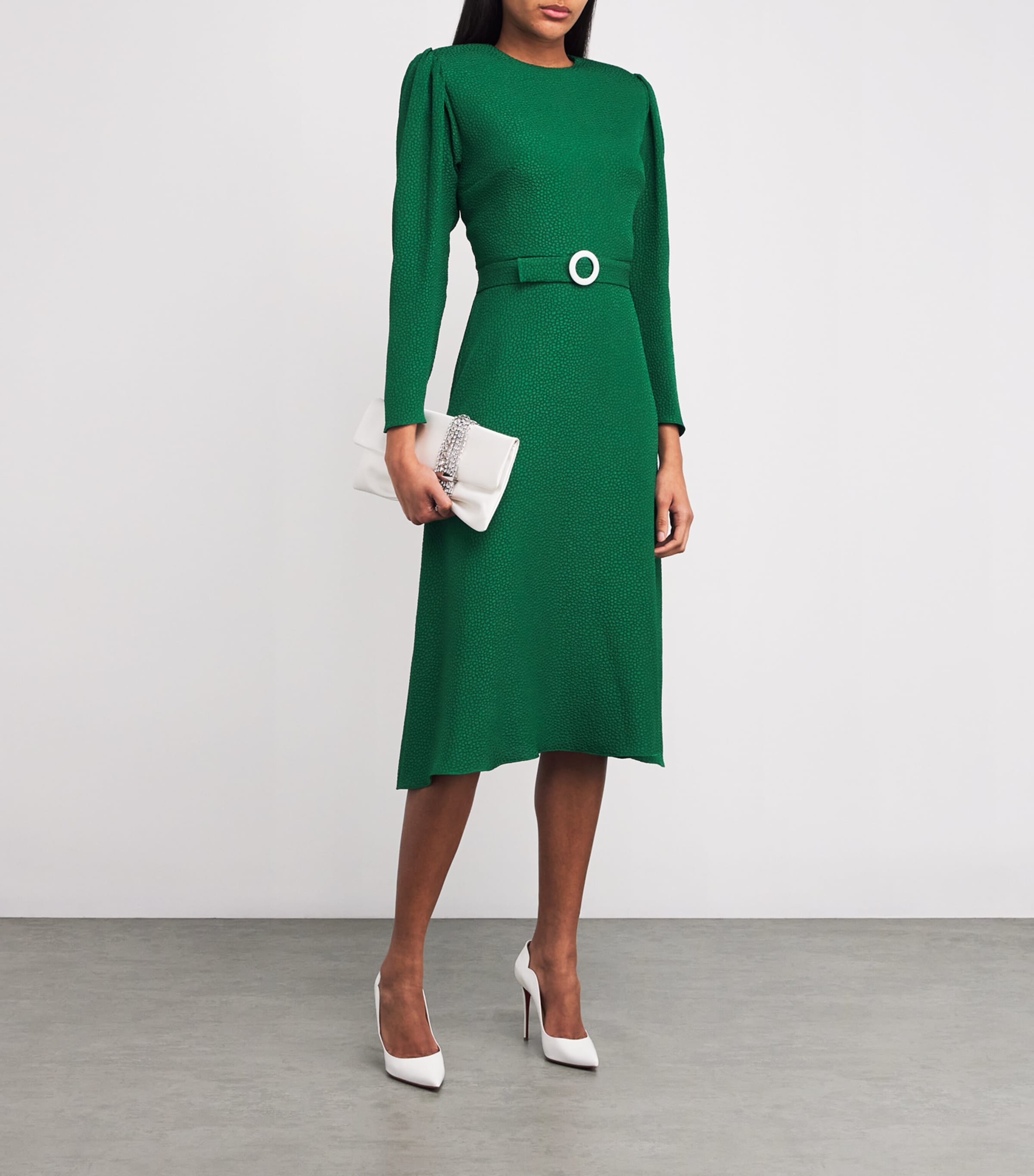 Bubble Jacquard Diana Midi Dress BOT Image 2