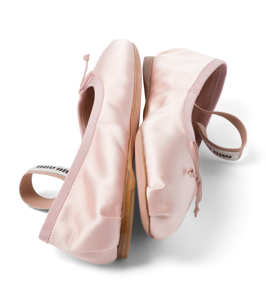 Satin Ballet Flats F0615 Image 6