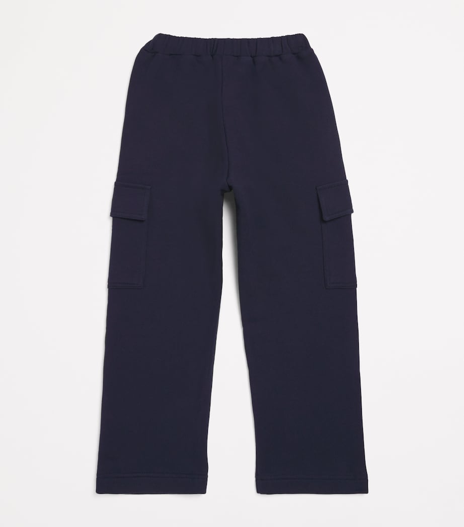 Cotton Jersey Cargo Sweatpants (2-12 Years) 497 BLUE Image 2