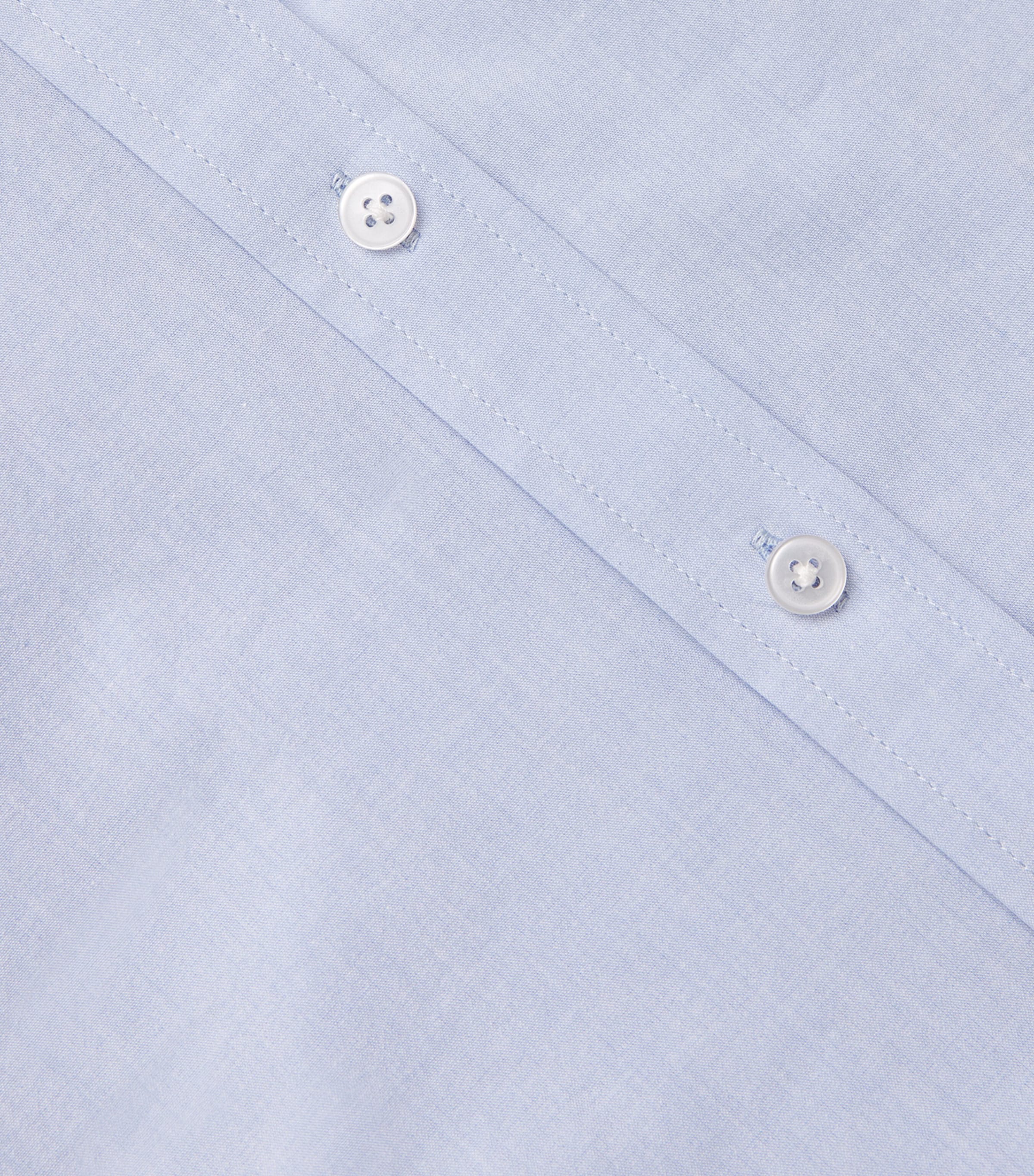 ME+EM Womens Cotton Travel Layering Shirt Chambray Image 5