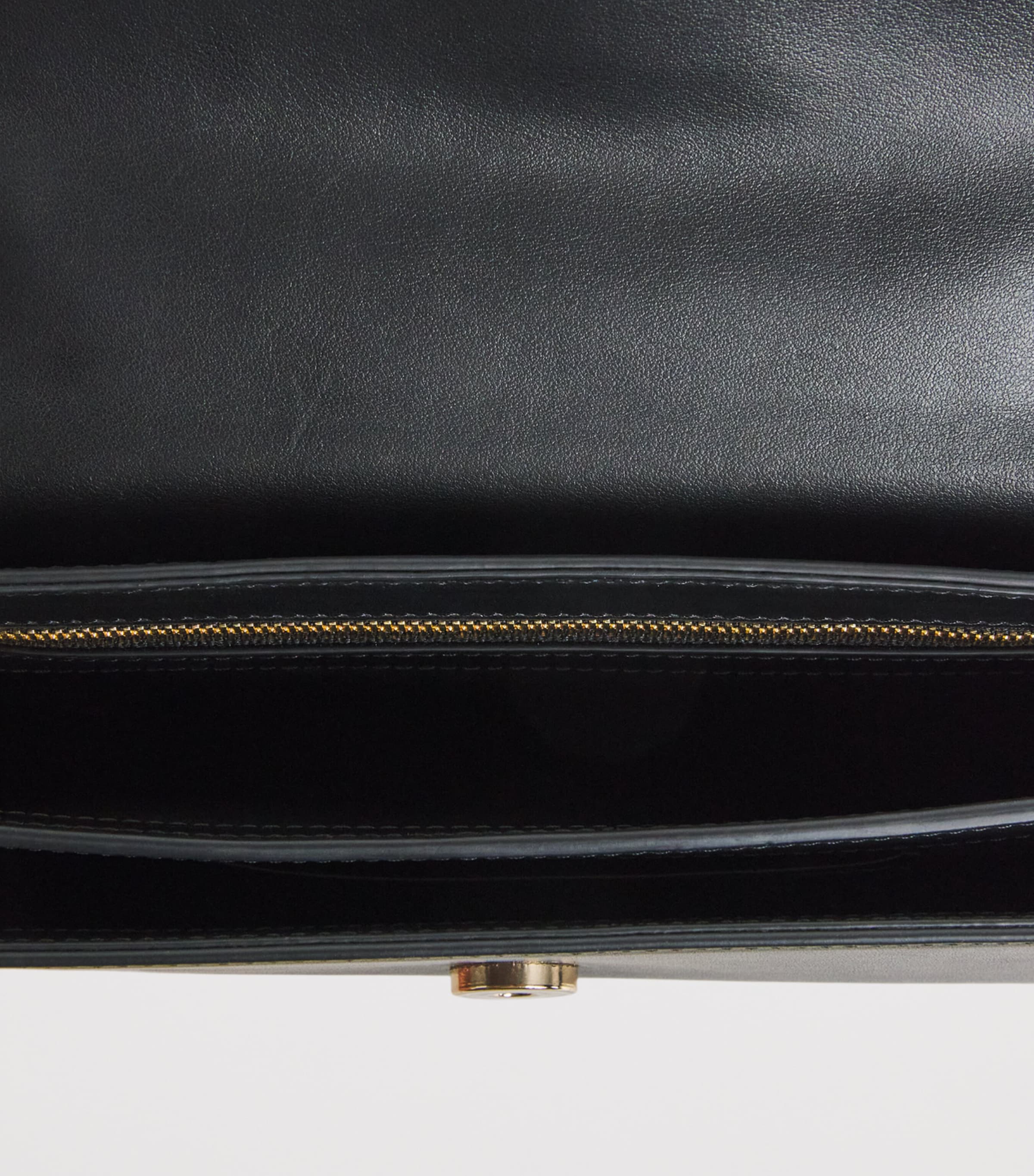 Harrods Leather Snaffle East West Purse Black Image 5