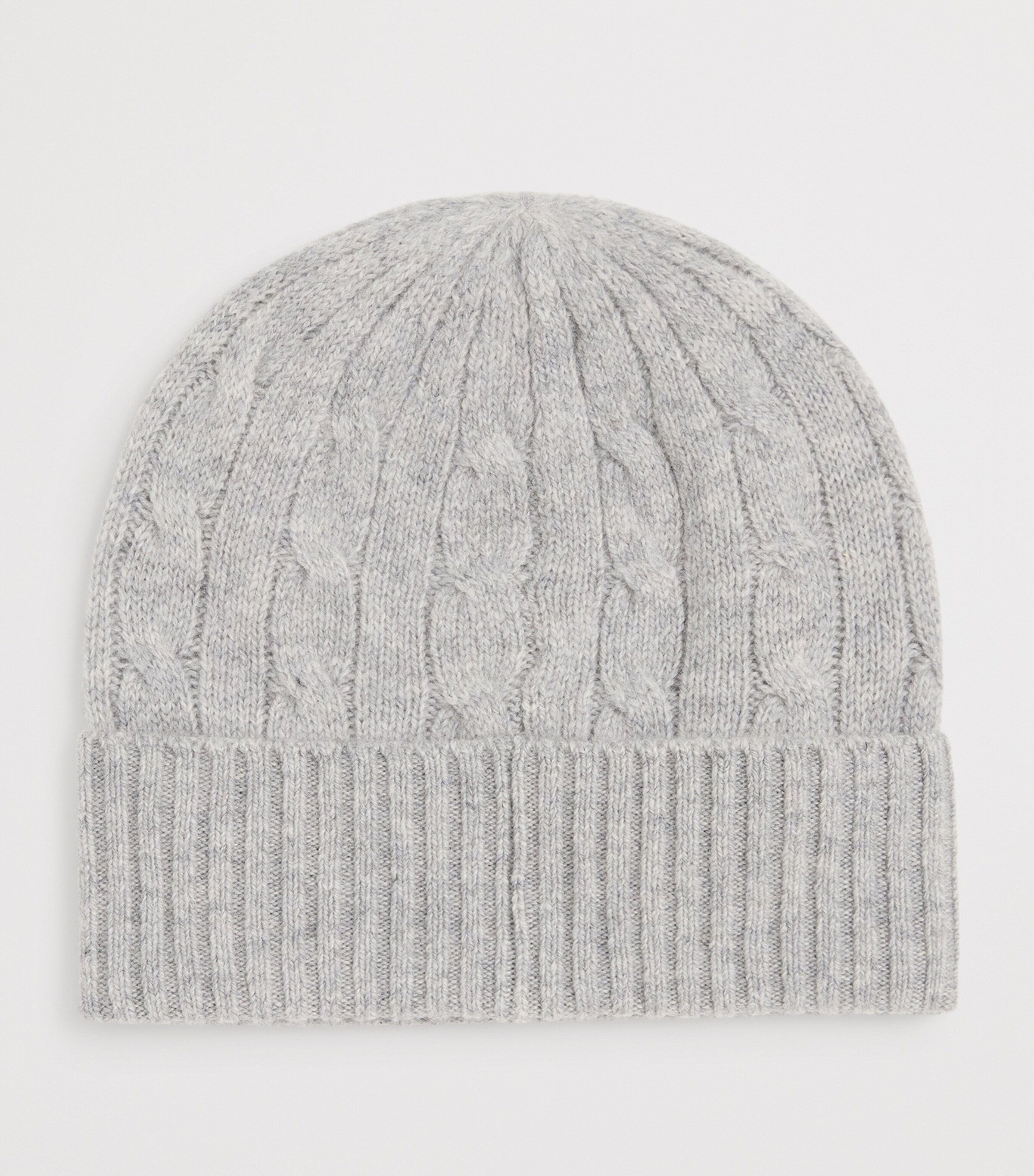 Polo Ralph Lauren Wool-Cashmere Polo Pony Beanie Soft Grey Image 2