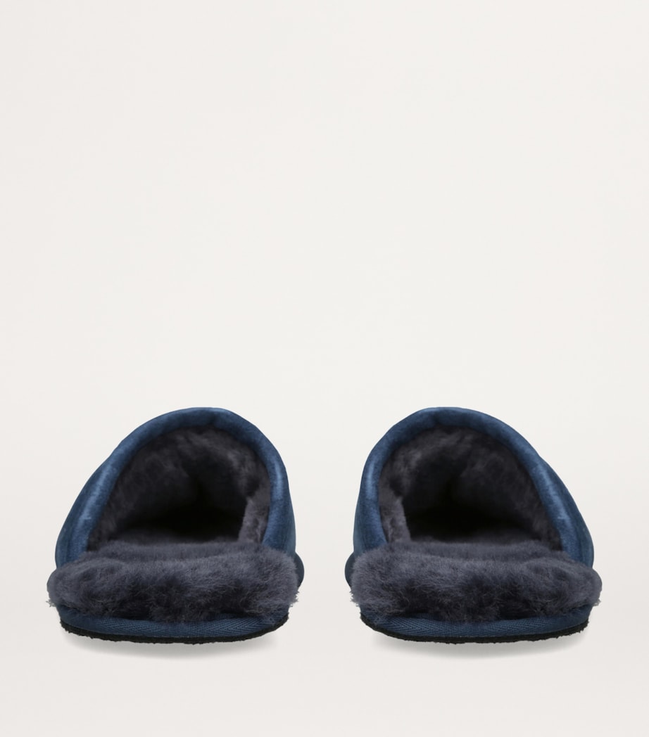 Suede Scuff Slippers BLUE/DARK Image 2