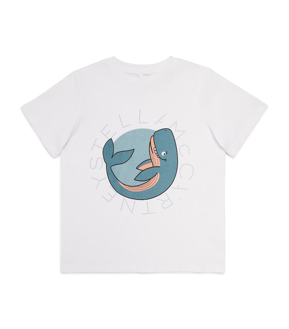 Stella McCartney Kids Organic Cotton Whale T-Shirt (2-14 Years) Image 1