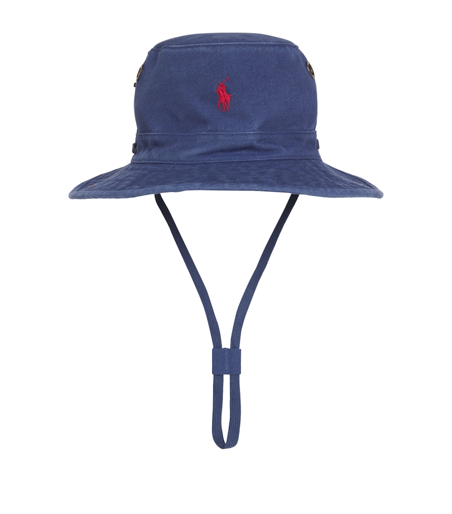 Polo Ralph Lauren Cotton Polo Pony Bucket Hat Light Navy Image 1