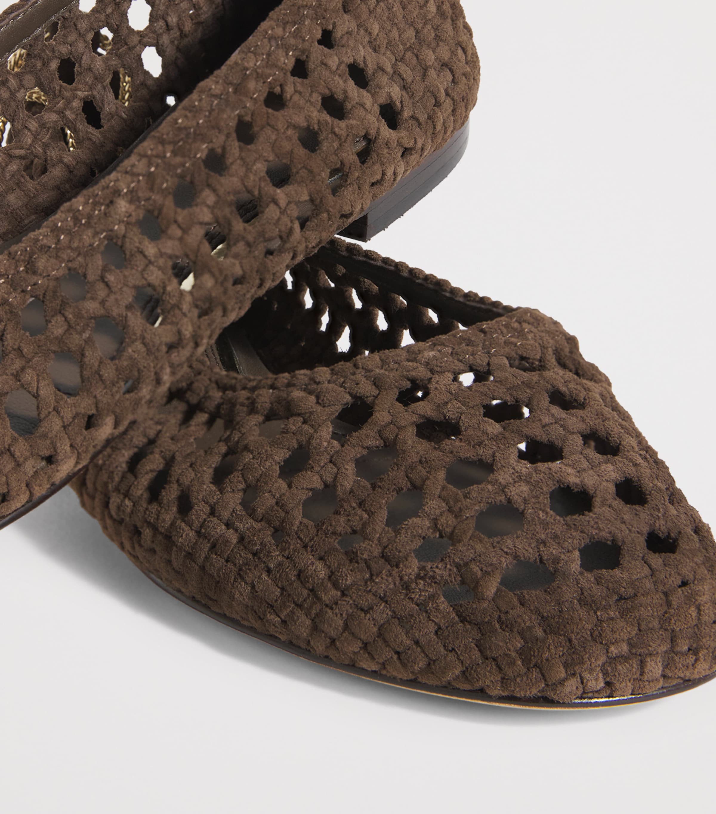 Suede Juliette Ballet Flats CHOCOLATE Image 5