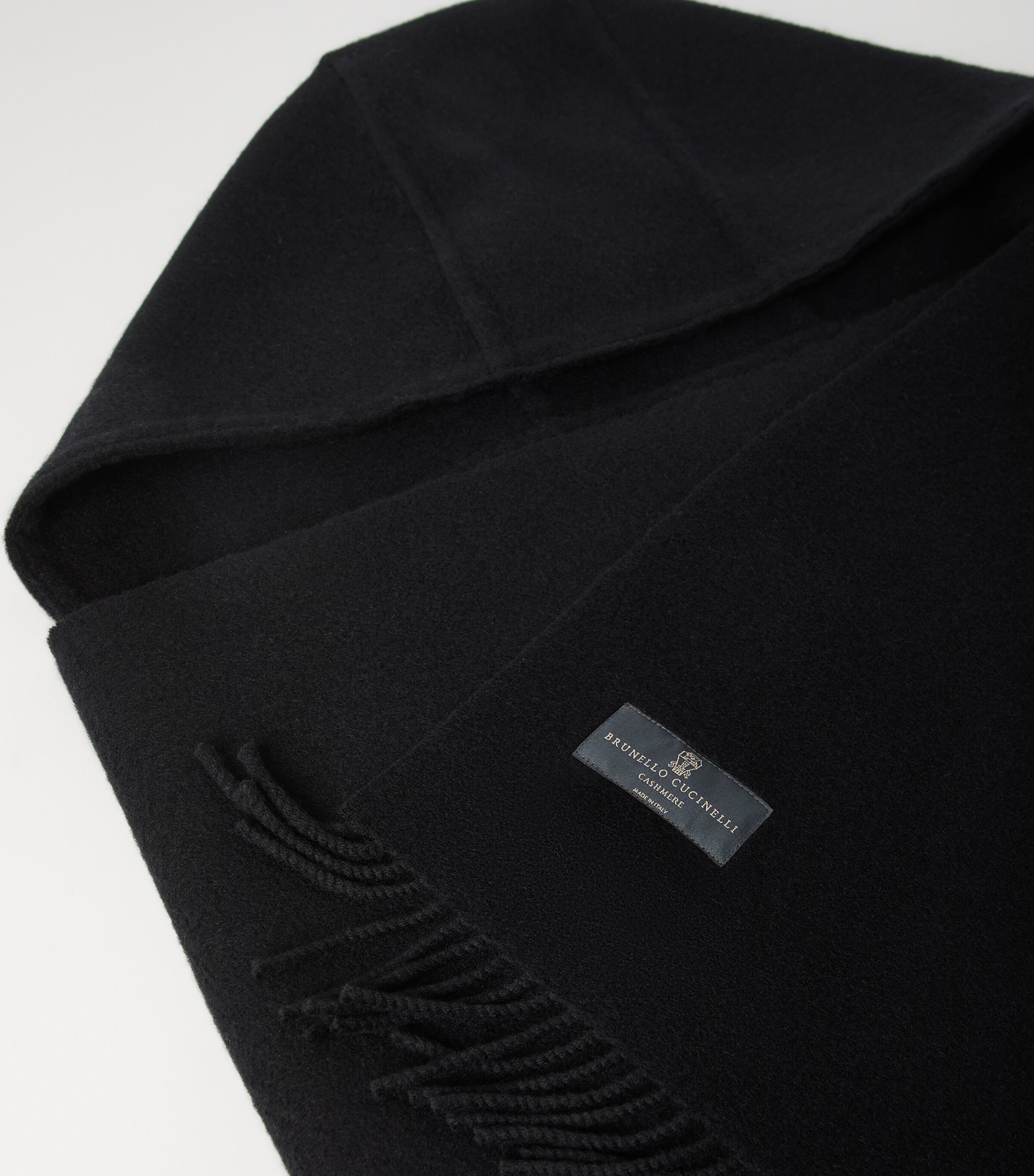 Wool-Cashmere Hood-Detail Scarf C101 Image 3