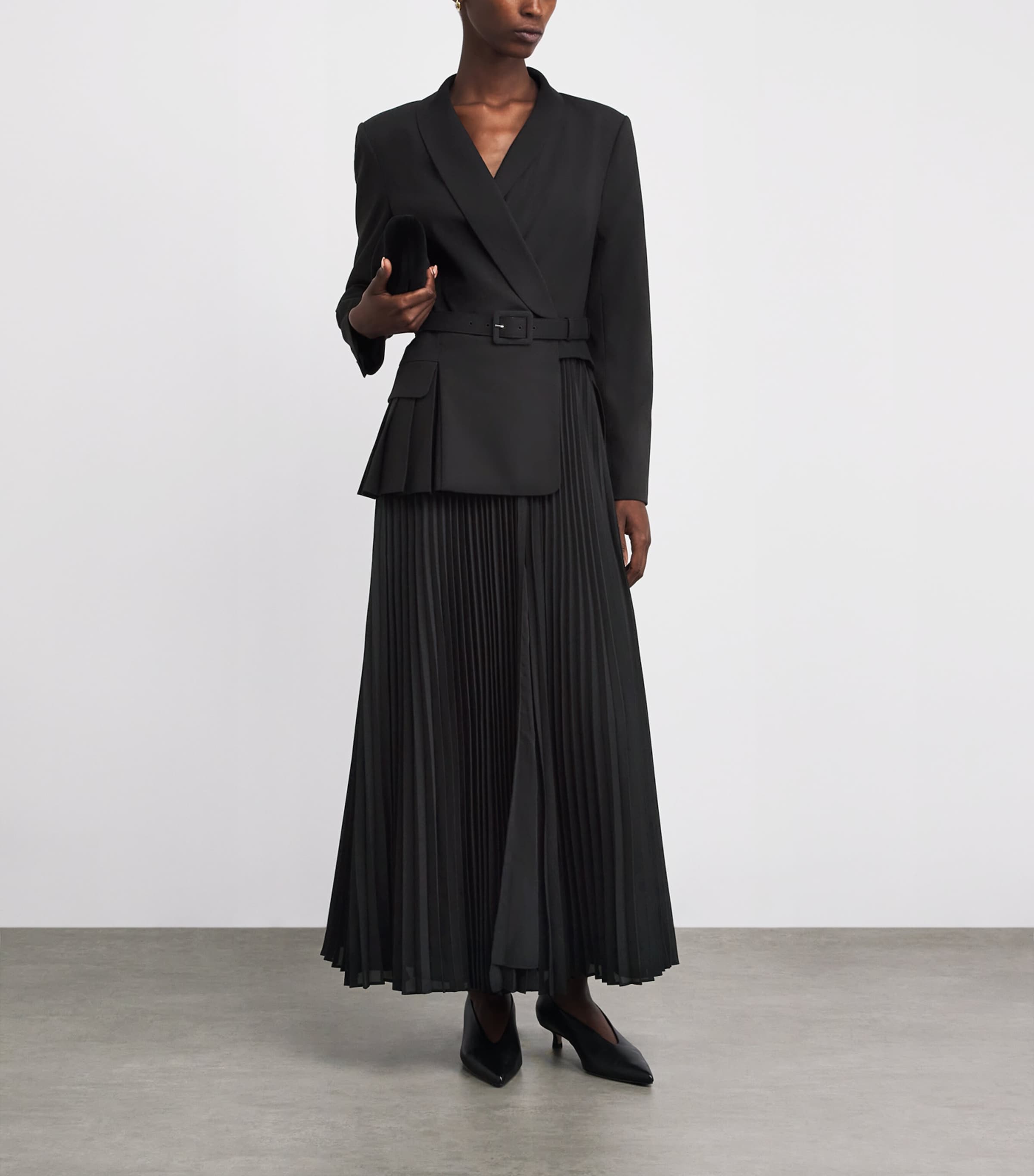 Alexandra Blazer Midi Dress BLACK Image 2