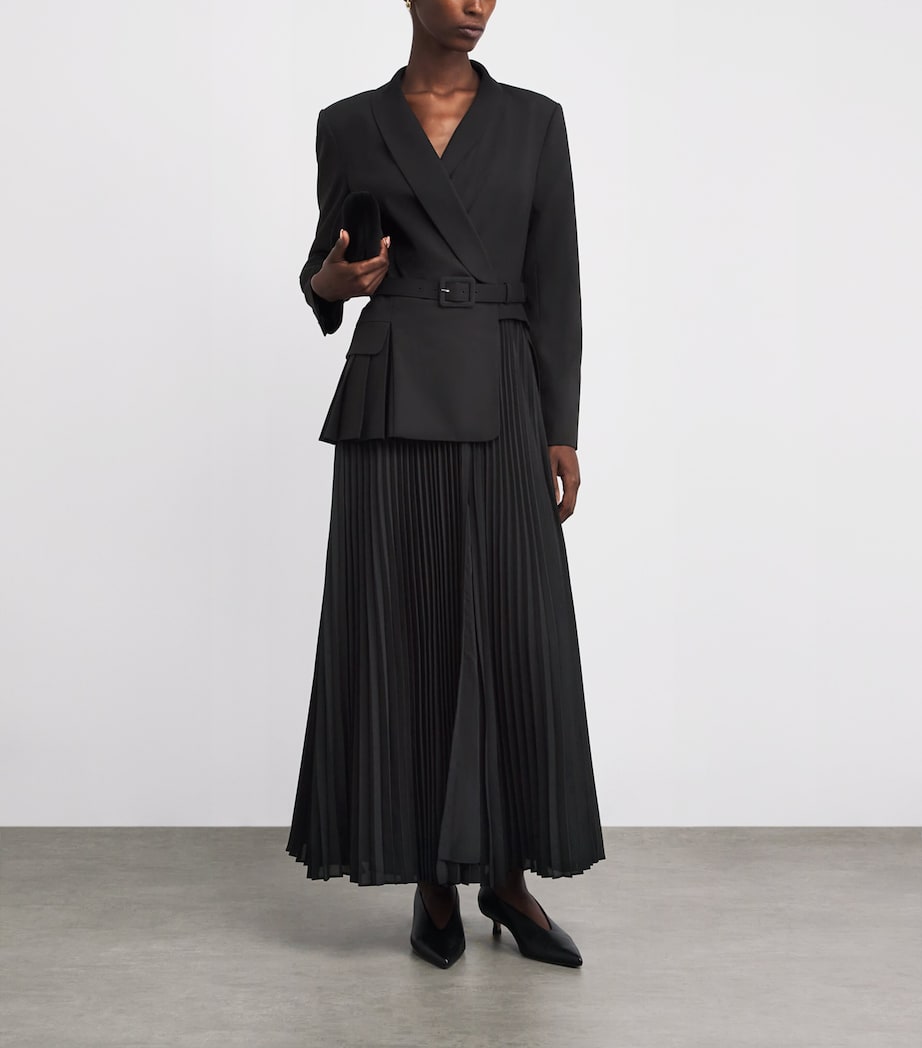 Alexandra Blazer Midi Dress BLACK Image 2