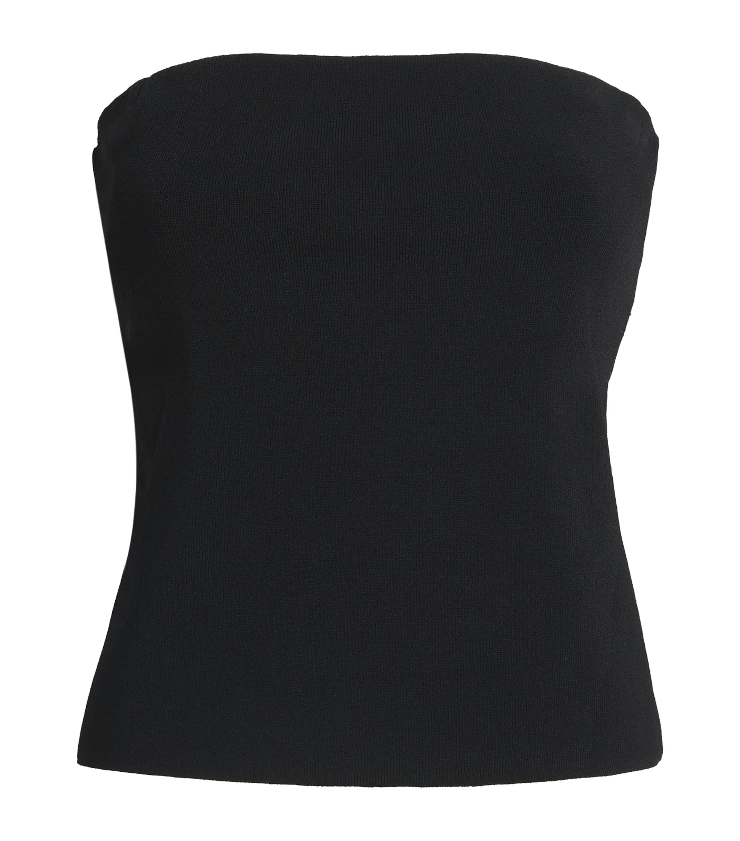 Vince Womens Strapless Top Black Image 1