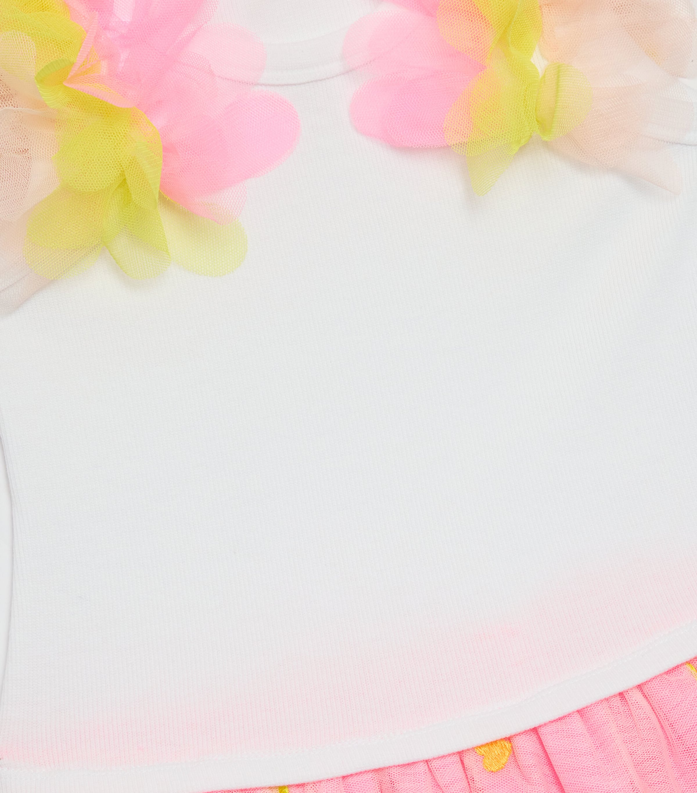 Tulle Embroidered Dress (2-12 Years) 10P WHITE Image 3