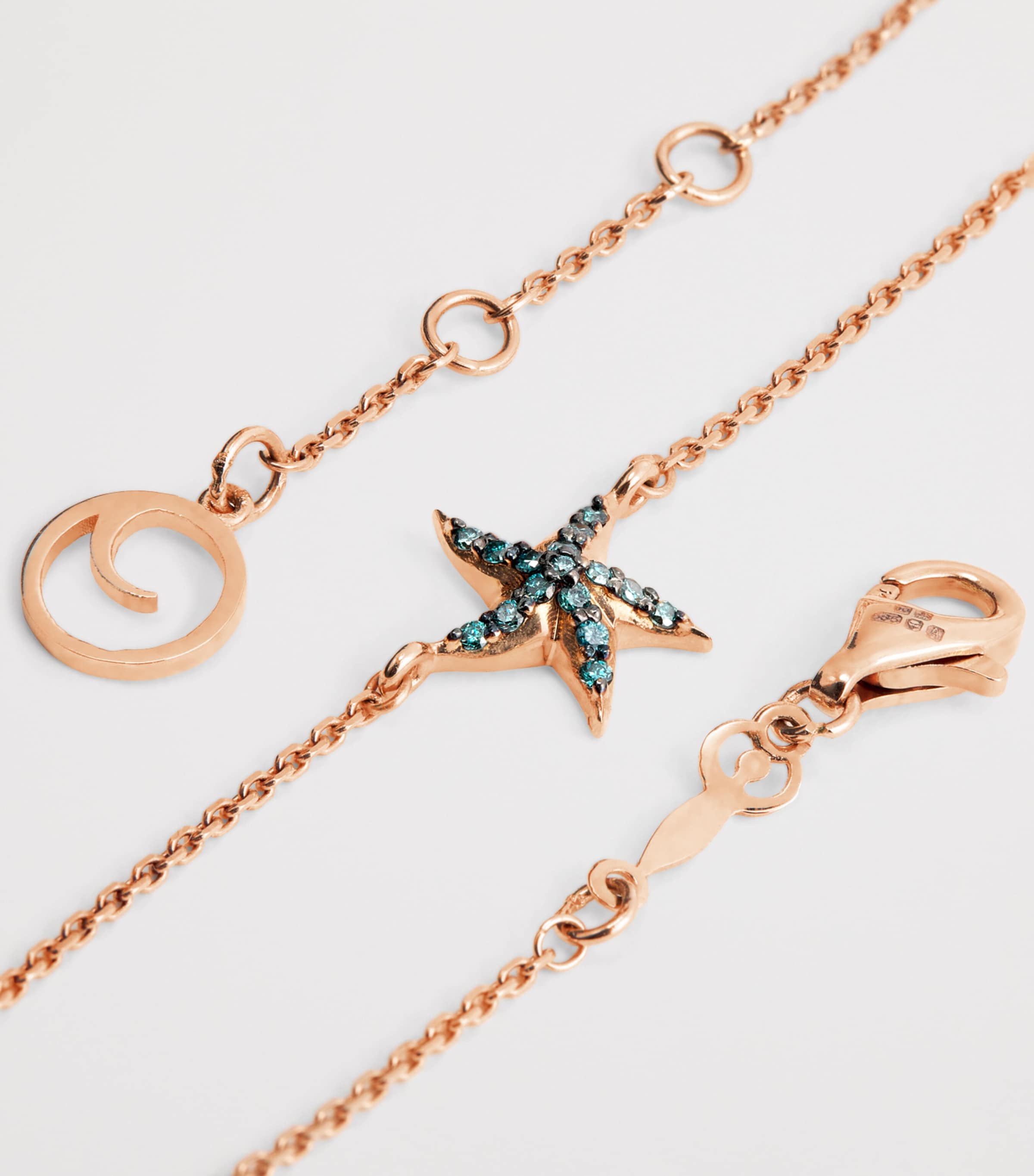 Rose Gold and Diamond Starfish Bracelet ROSE GOLD Image 4
