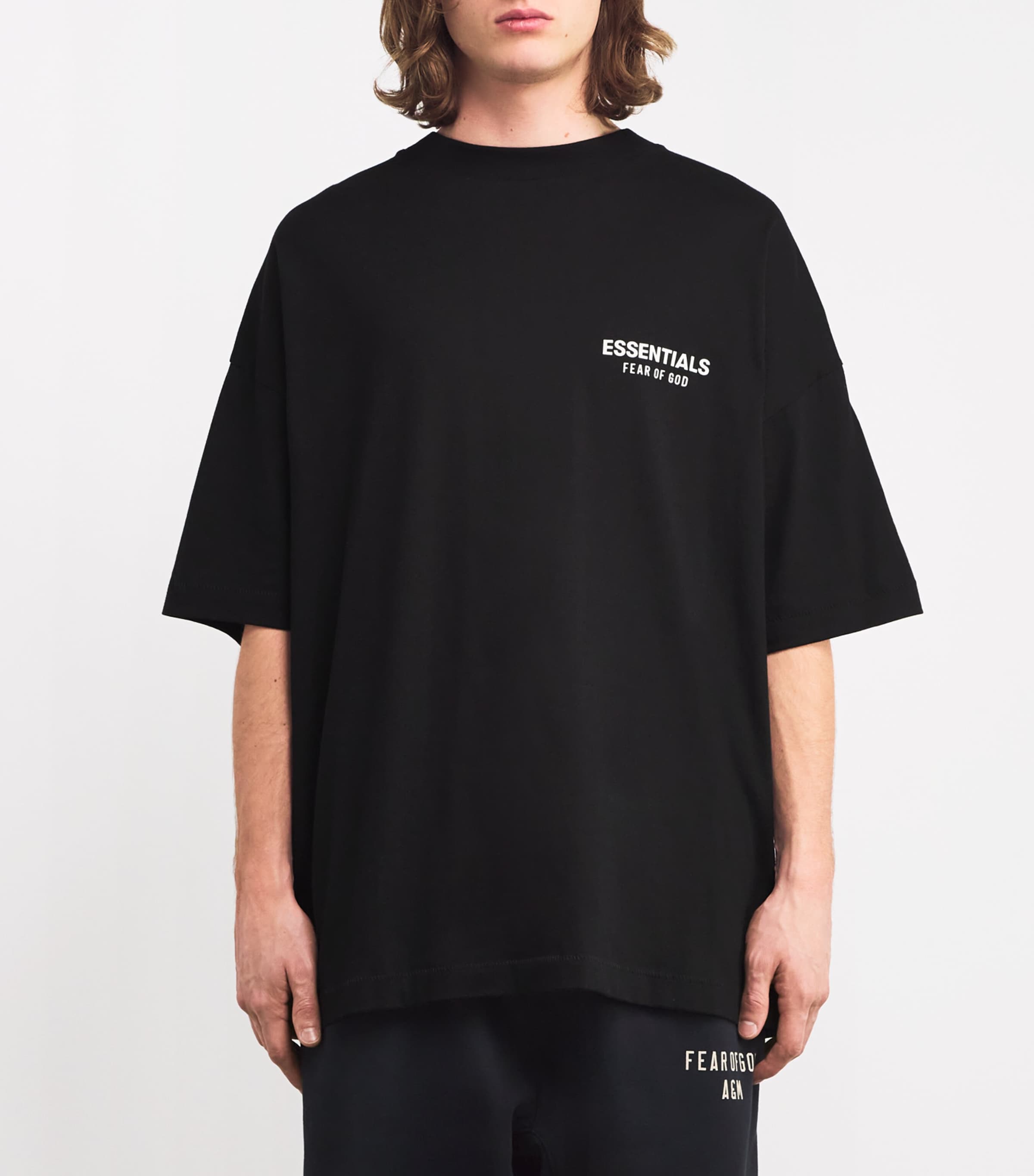 ESSENTIALS FEAR OF GOD ナイロンシャツ　L Fear of God Essentials Drop2 SS23 Short-Sleeve Nylon Shirt 'Off