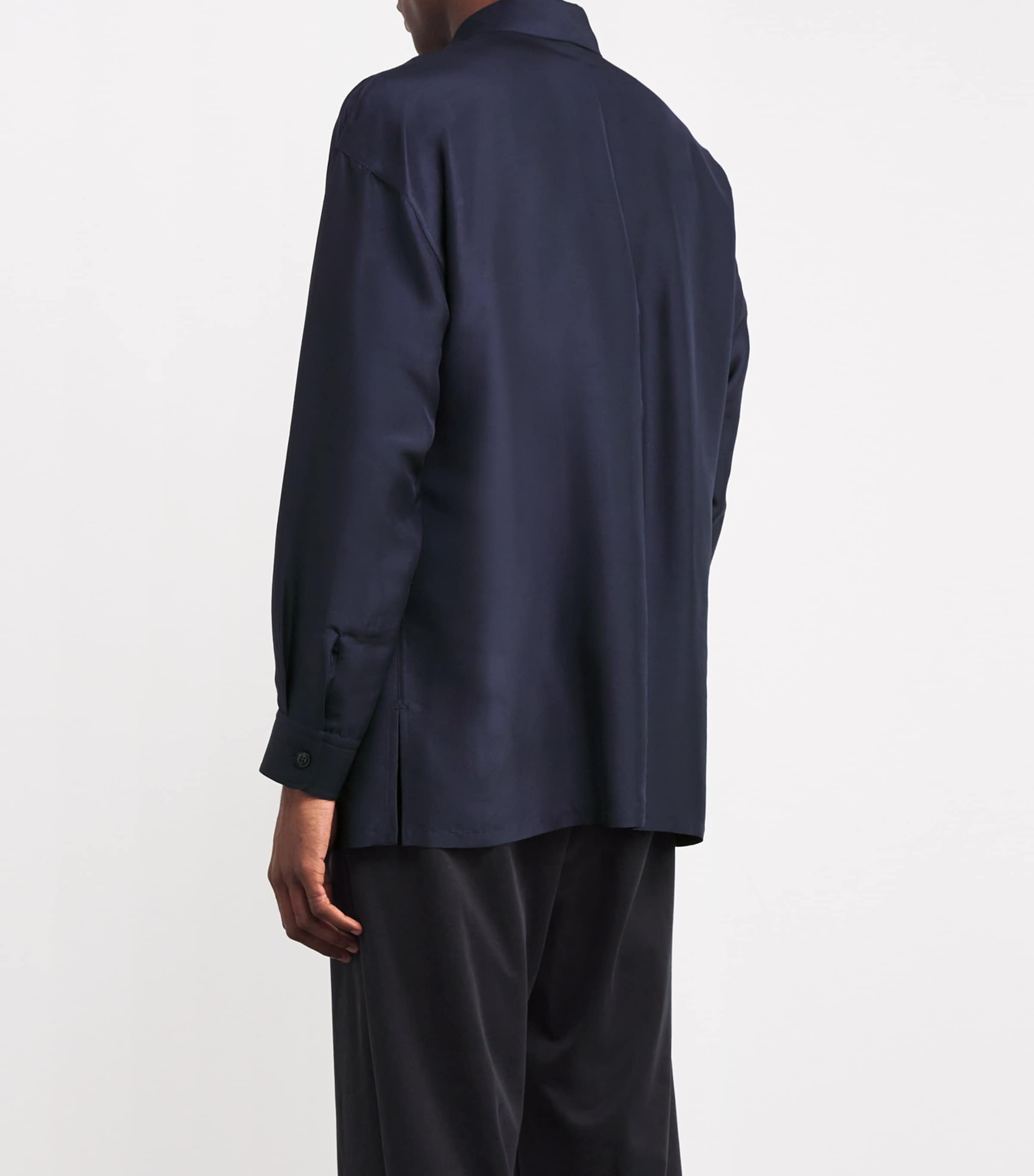 Silk Patch-Pocket Shirt UB102 Image 4