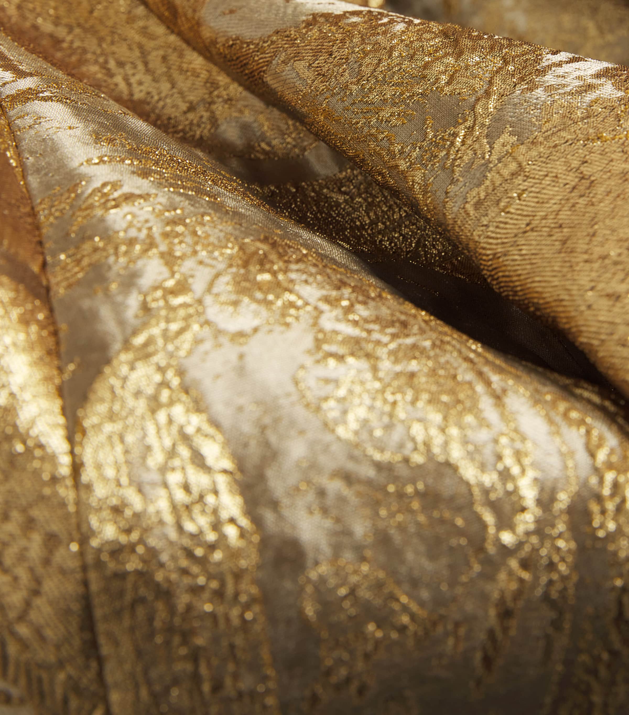 Metallic Jacquard Claravelle Gown GOLD Image 5