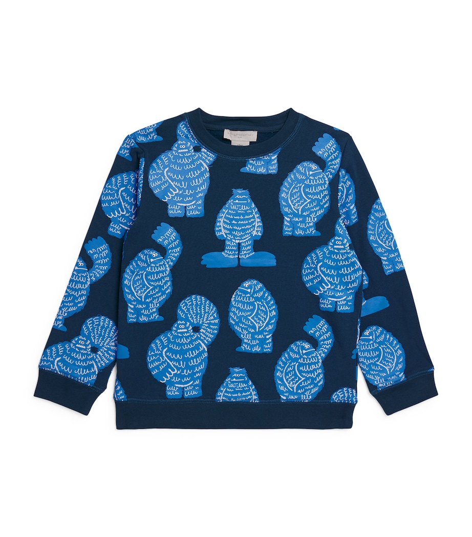 Cotton Yeti Print Sweatshirt (3-14 Years) 633MCOTTANIO/MULTI Image 1