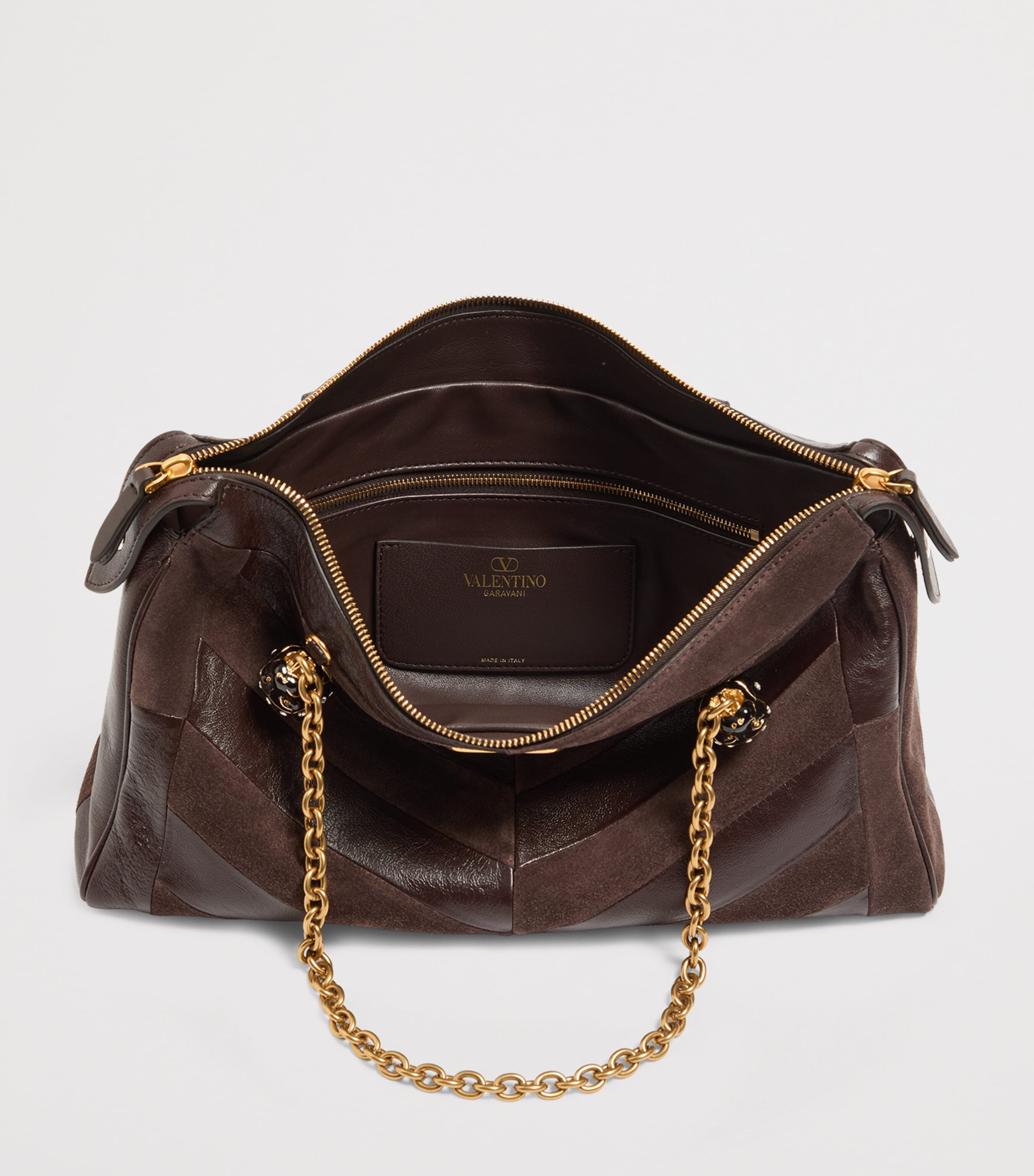 Valentino Garavani Womens Medium Leather Panthea Tote Bag Image 6