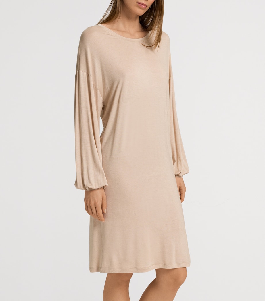 Long-Sleeve Natural Wear Nightdress COFFEE QUARTZ Image 3