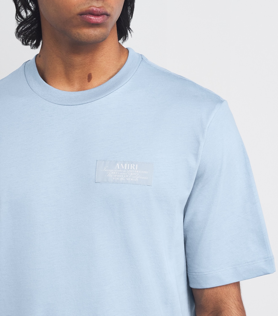 Cotton Spirit Logo T-Shirt ASHLEY BLUE Image 6