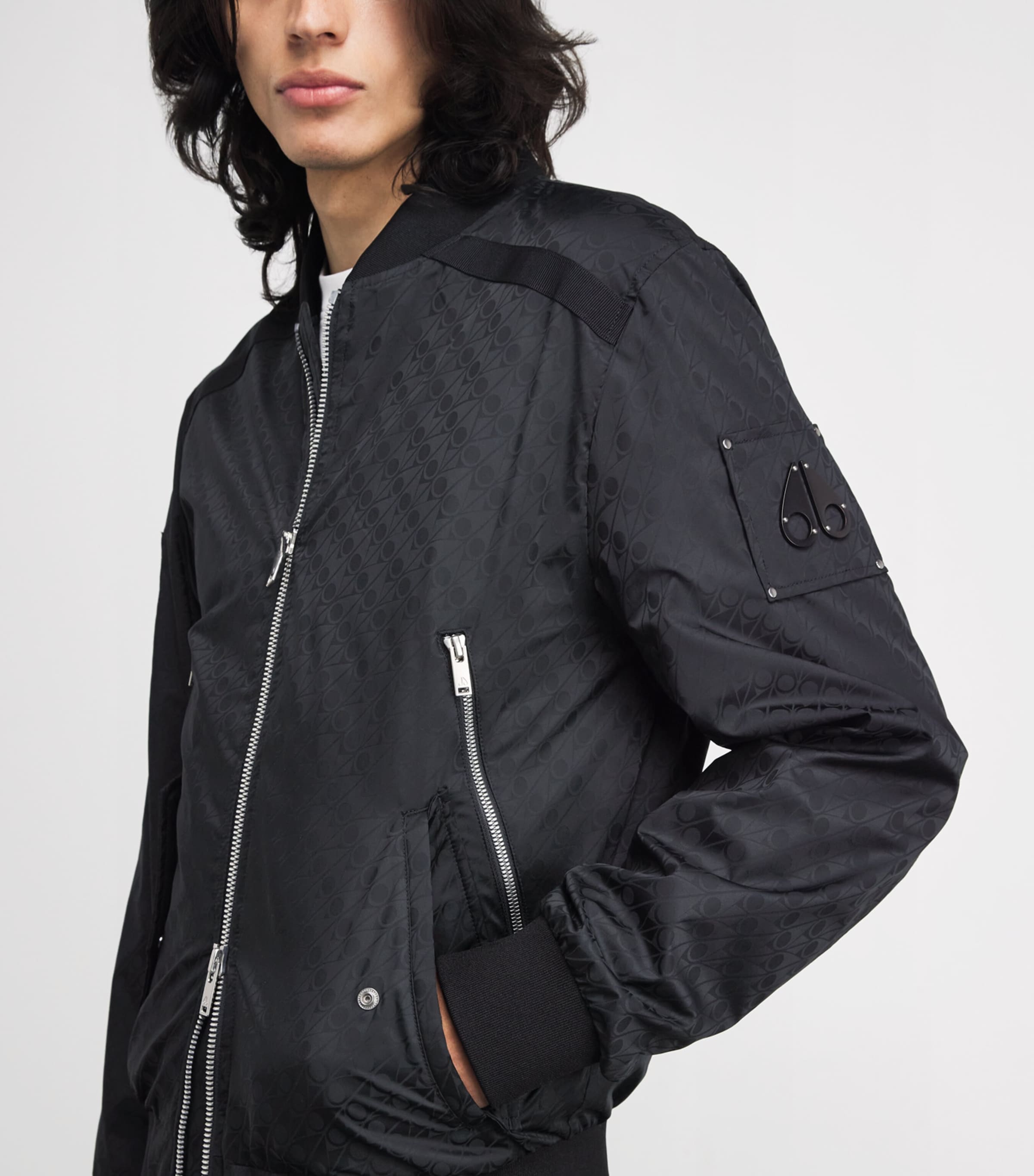 Monogram Courville Bomber Jacket 1121 BLACK MONO Image 6