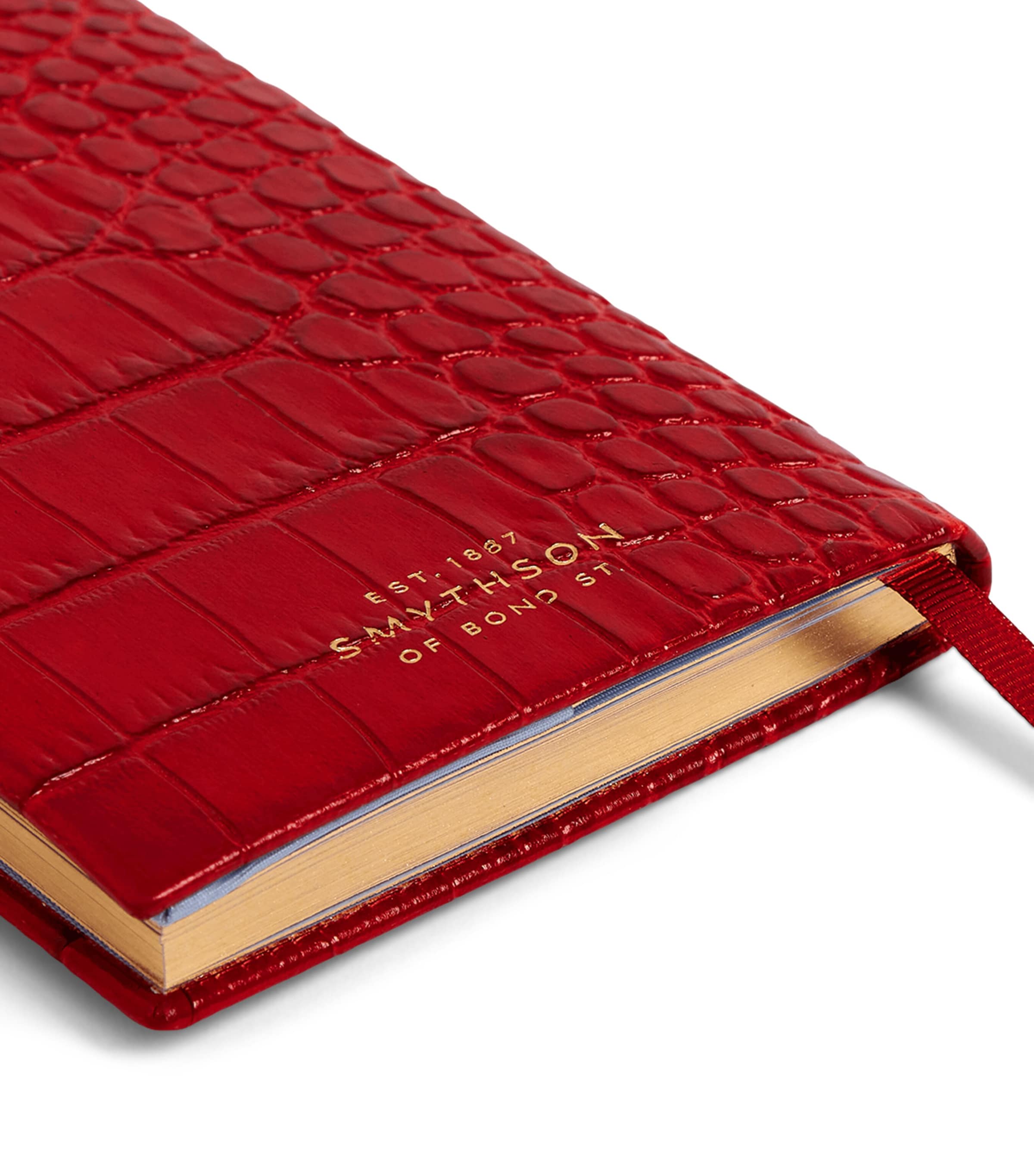 Smythson Leather Mara A6 2026 Mid-Year Diary Red Image 6