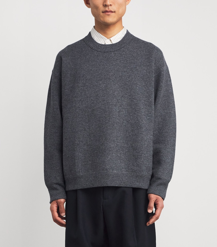 Wool-Cashmere Moray Sweater CHARCOAL MARL Image 3