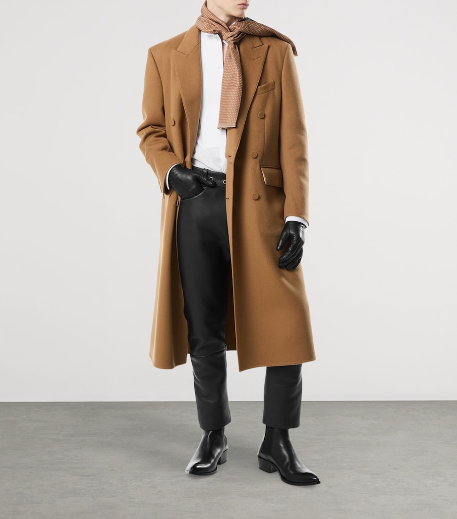 Cashmere-Silk Polka-Dot Scarf ZLBCA Image 3