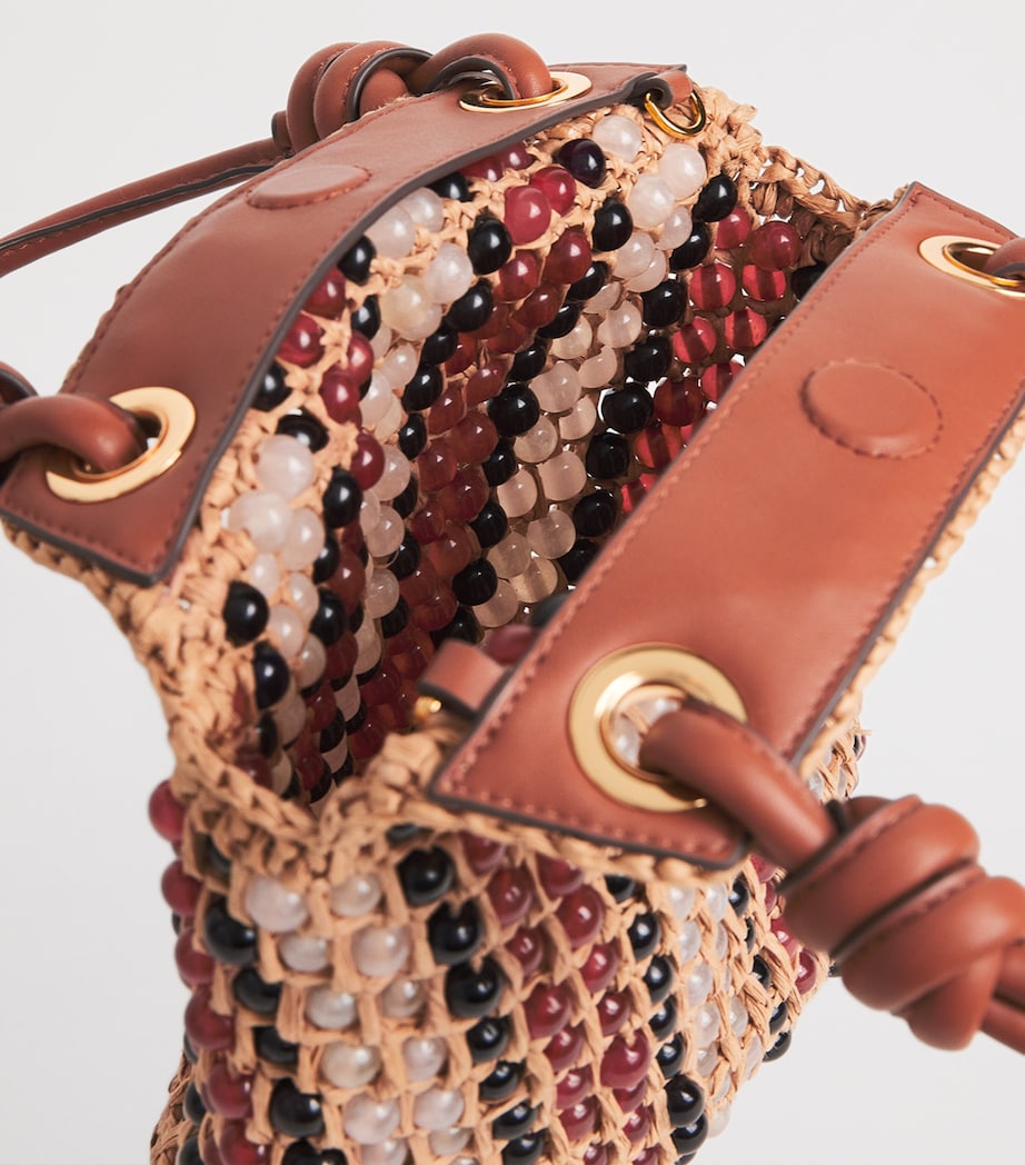 Veronica Beard Small Beaded Slouch Bag Multi Image 4
