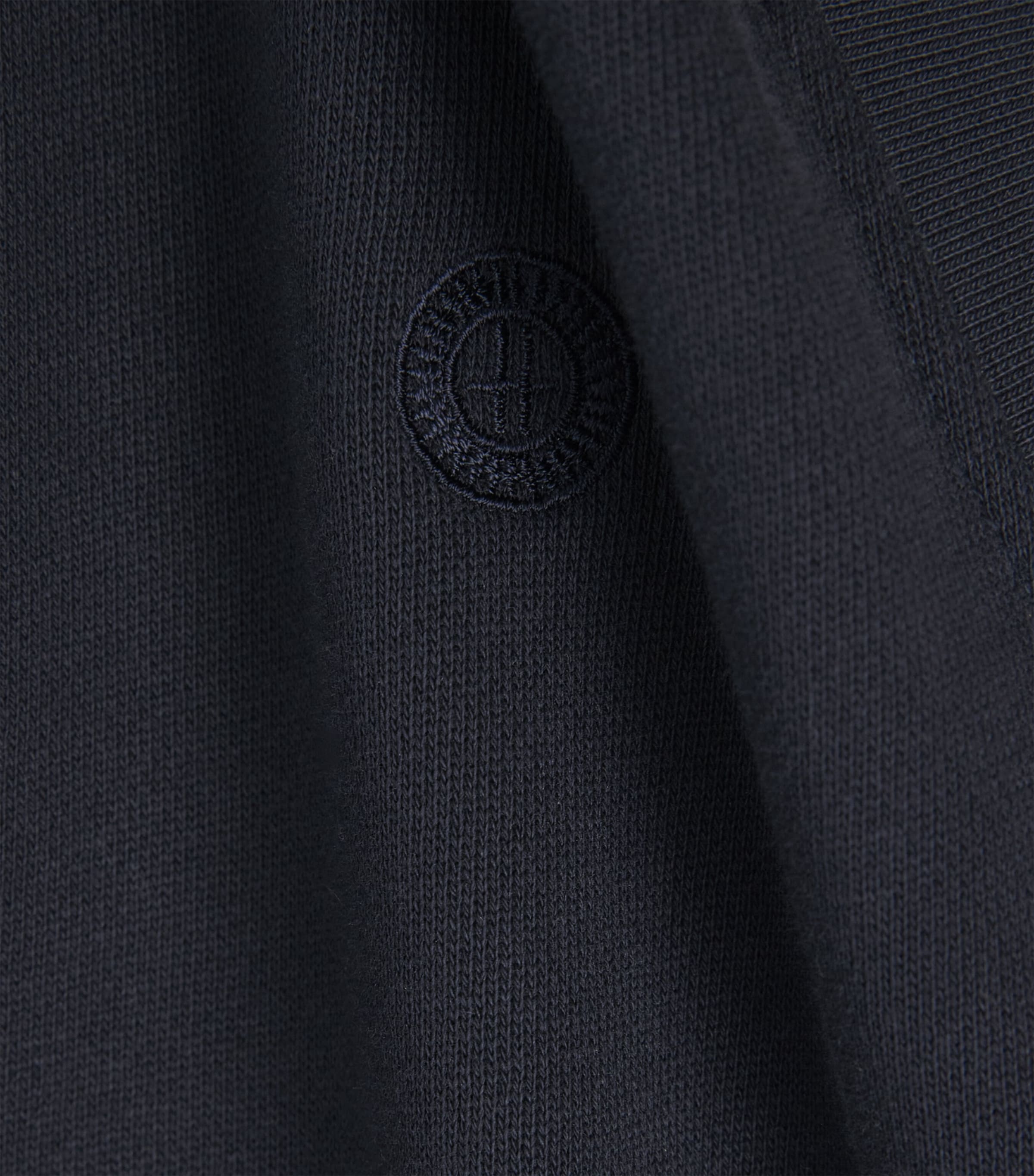 Harrods Mens Cotton Jersey Logo Gilet Navy Image 6