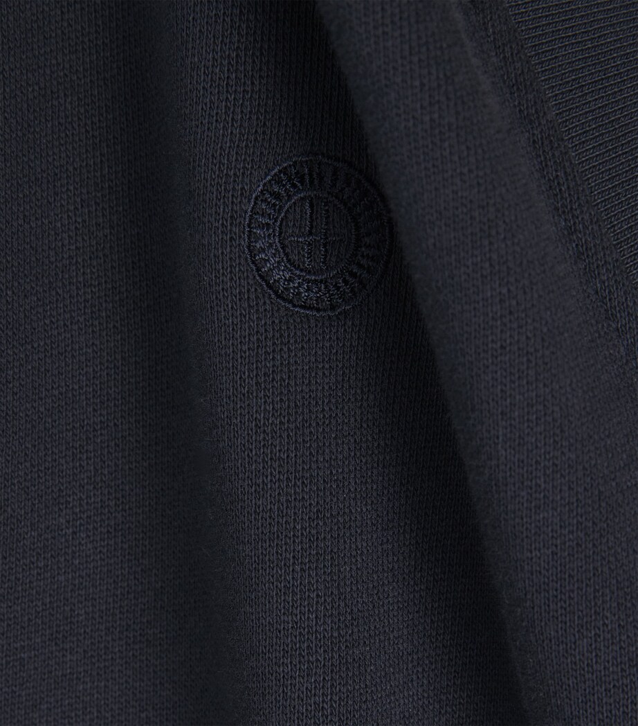 Harrods Mens Cotton Jersey Logo Gilet Navy Image 6