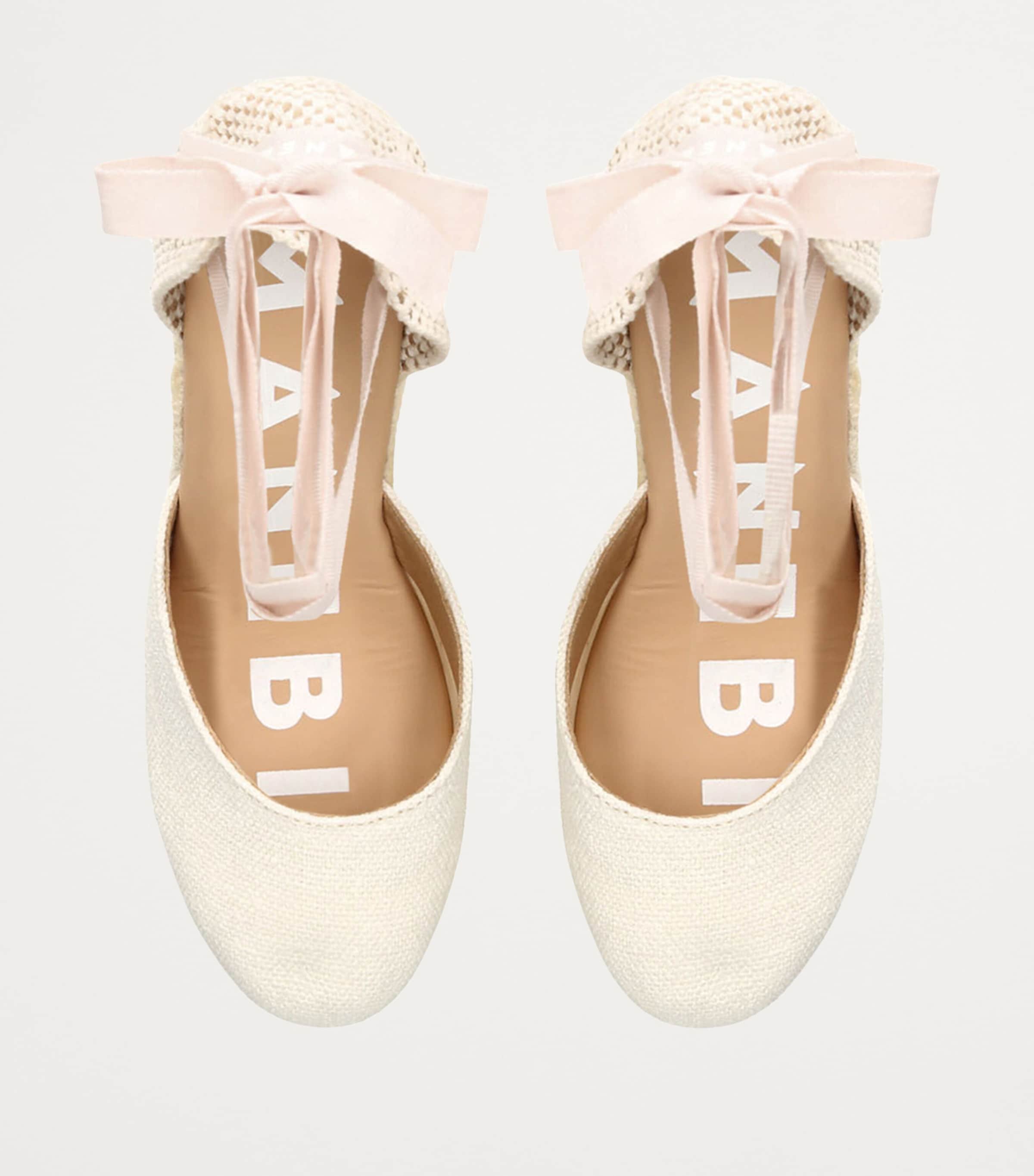 Manebi La Havana Espadrille Wedge Sandals 100 White Image 4