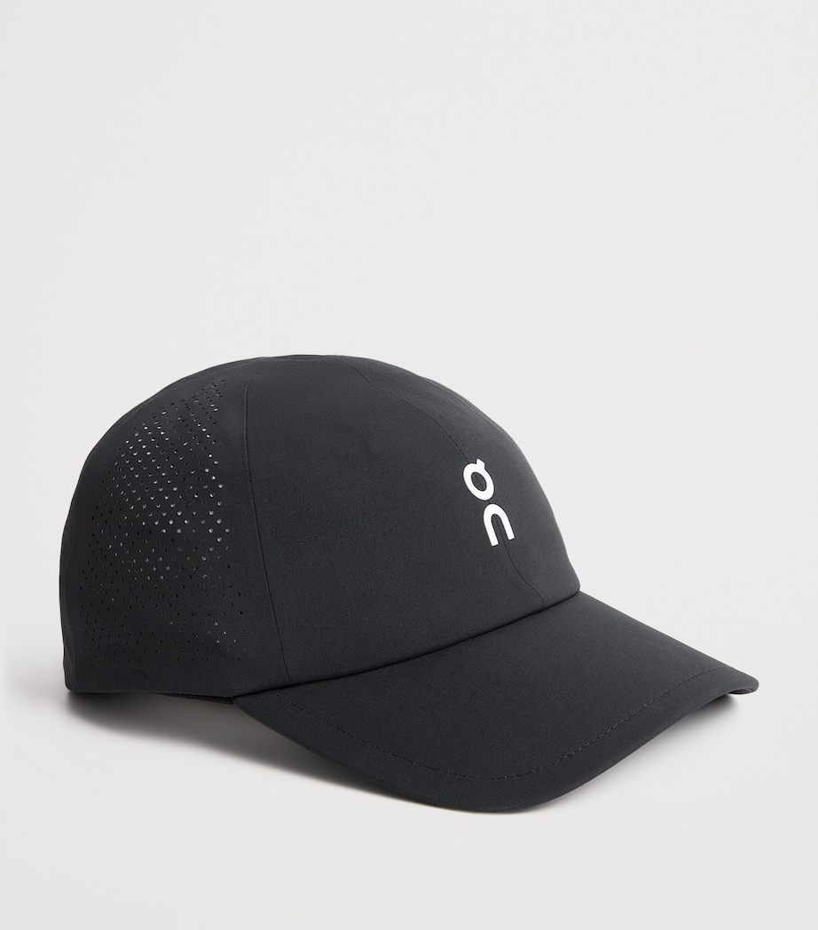 Perforated Court Baseball Cap BLACK Image 2