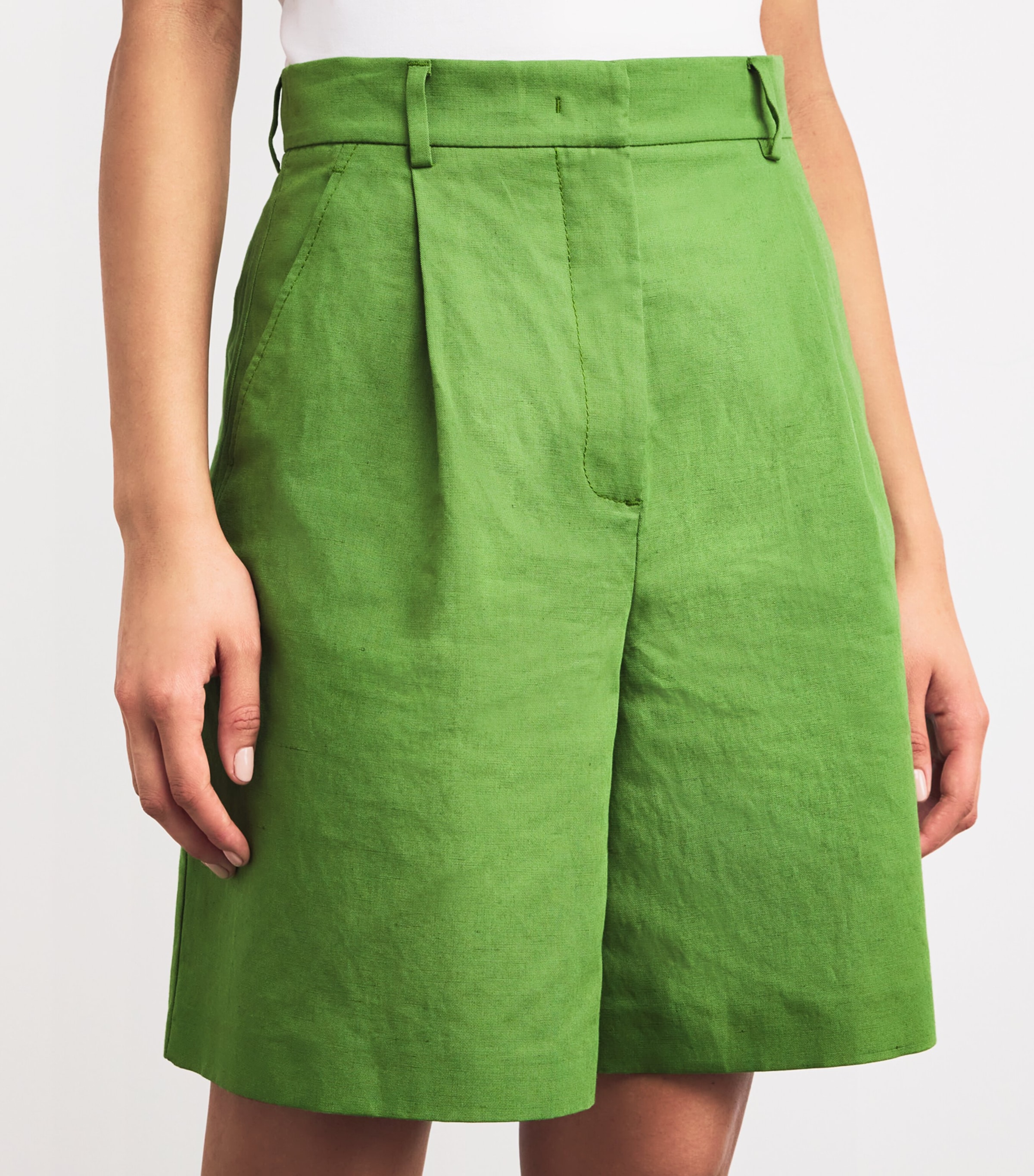 ショートパンツ Max Mara Amburgo Shorts In Stretch Cotton 29353166_58401874_600.jpg