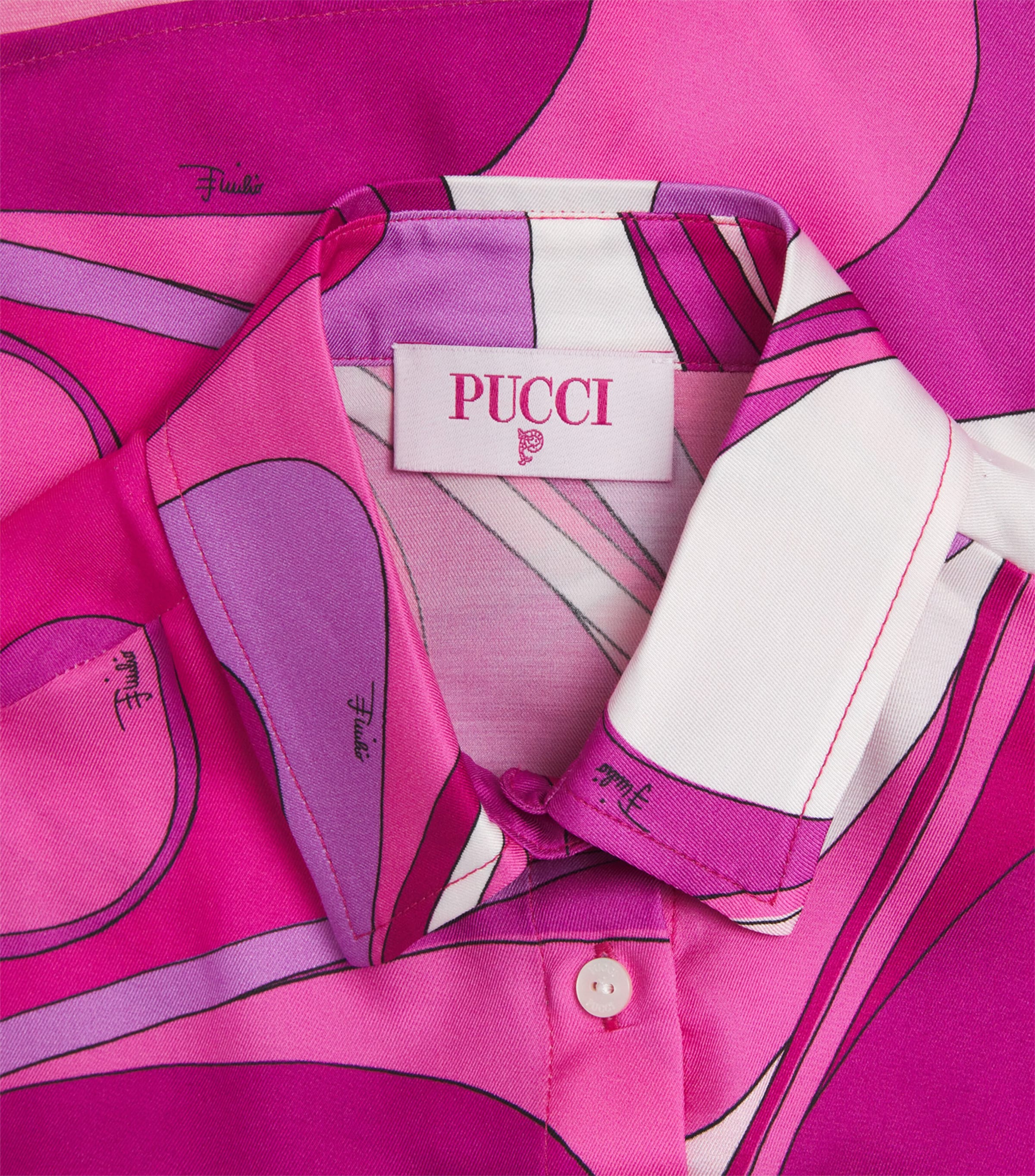 Cotton Swirl Shirt (4-14 Years) 570BCVIOLA/BIANCO Image 3