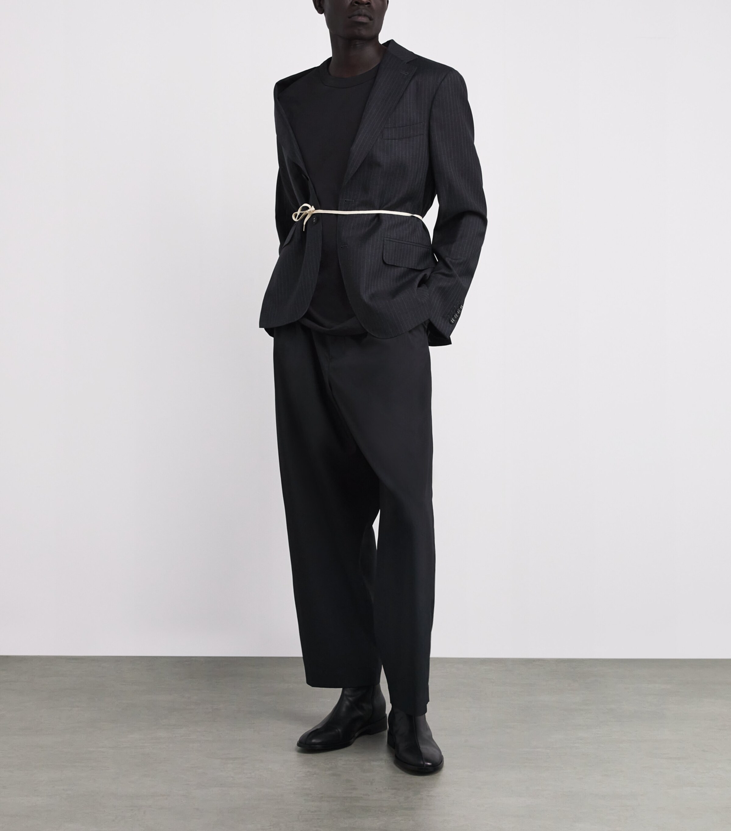 Cotton T-Shirt BLACK Image 2