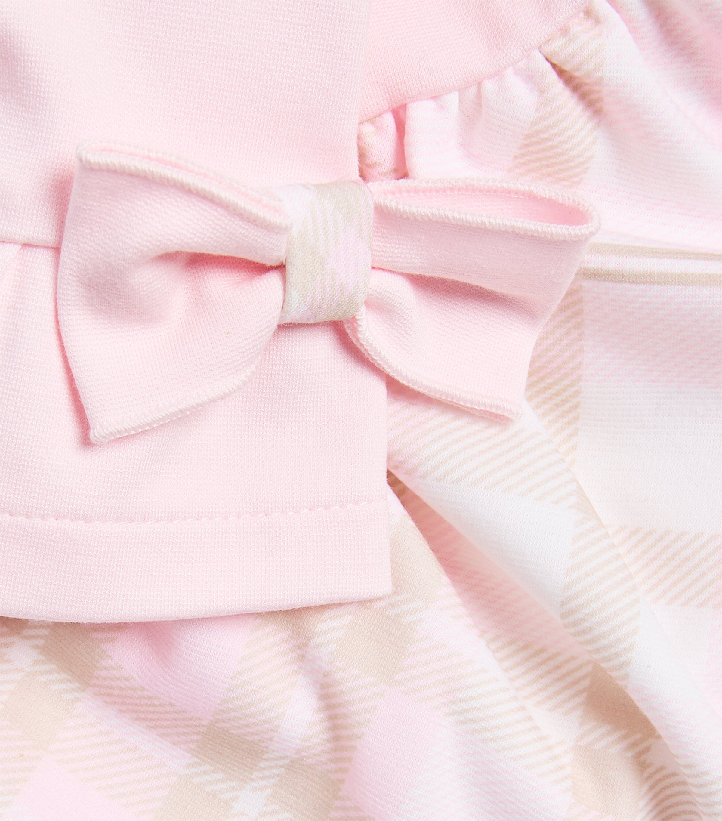 Bimbalo Plaid-Trim Dress (1-24 Months) Pink Image 3