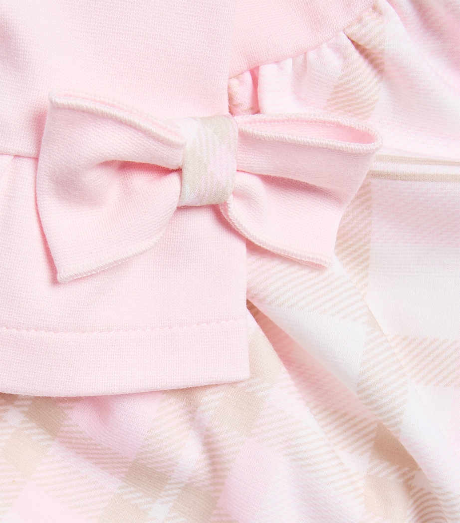 Bimbalo Plaid-Trim Dress (1-24 Months) Pink Image 3